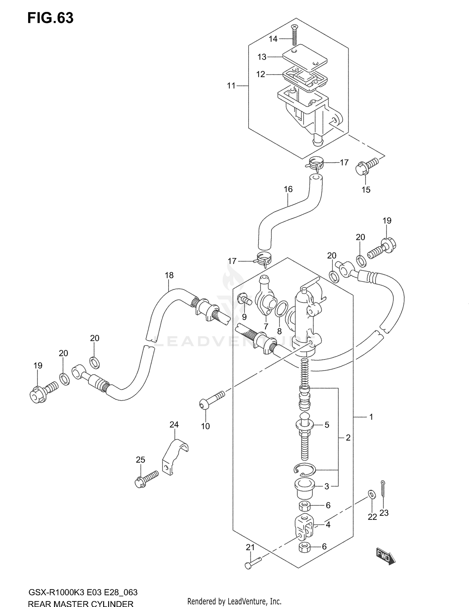 REAR MASTER CYLINDER