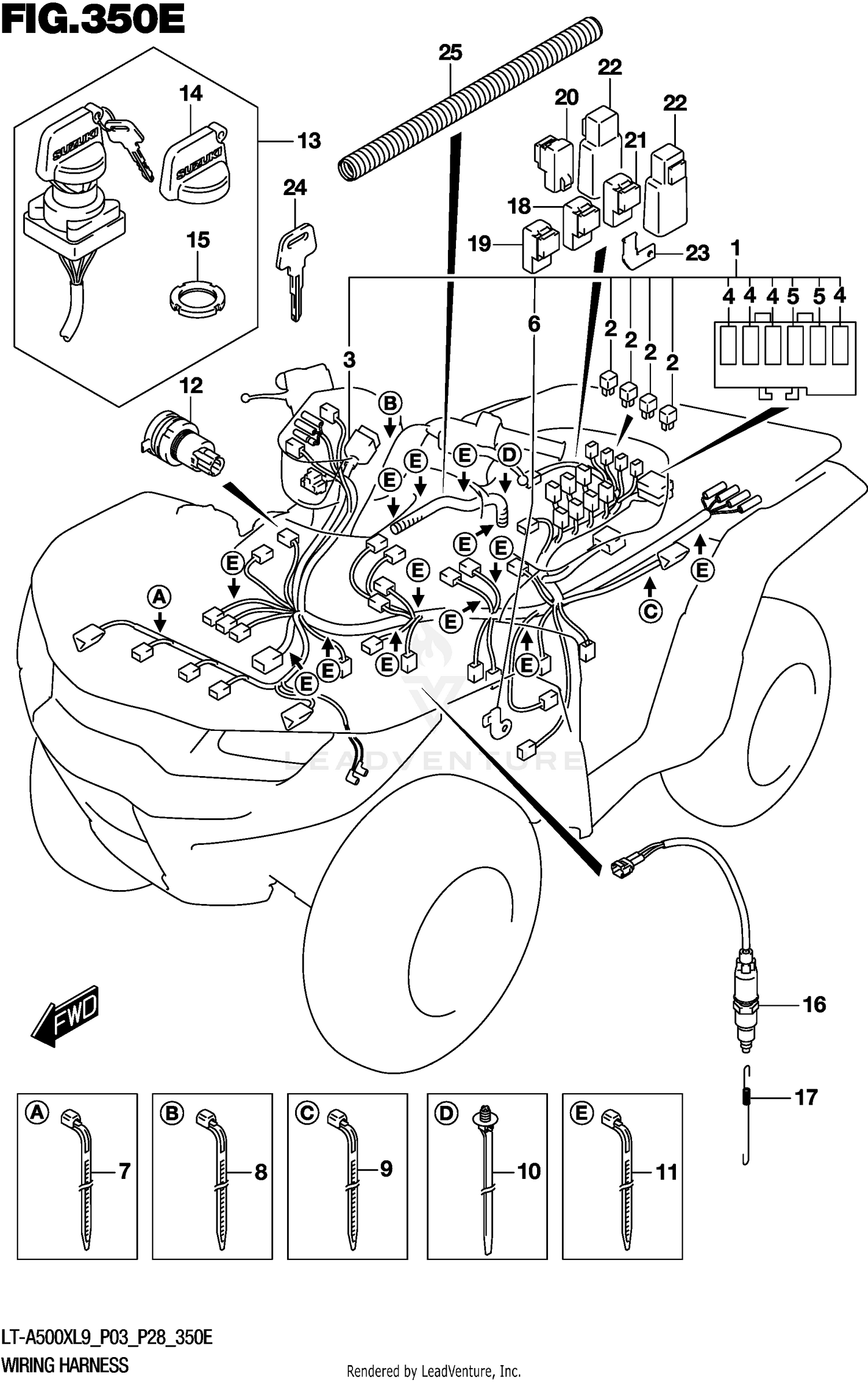 WIRING HARNESS (LT-A500XPL9 P28)