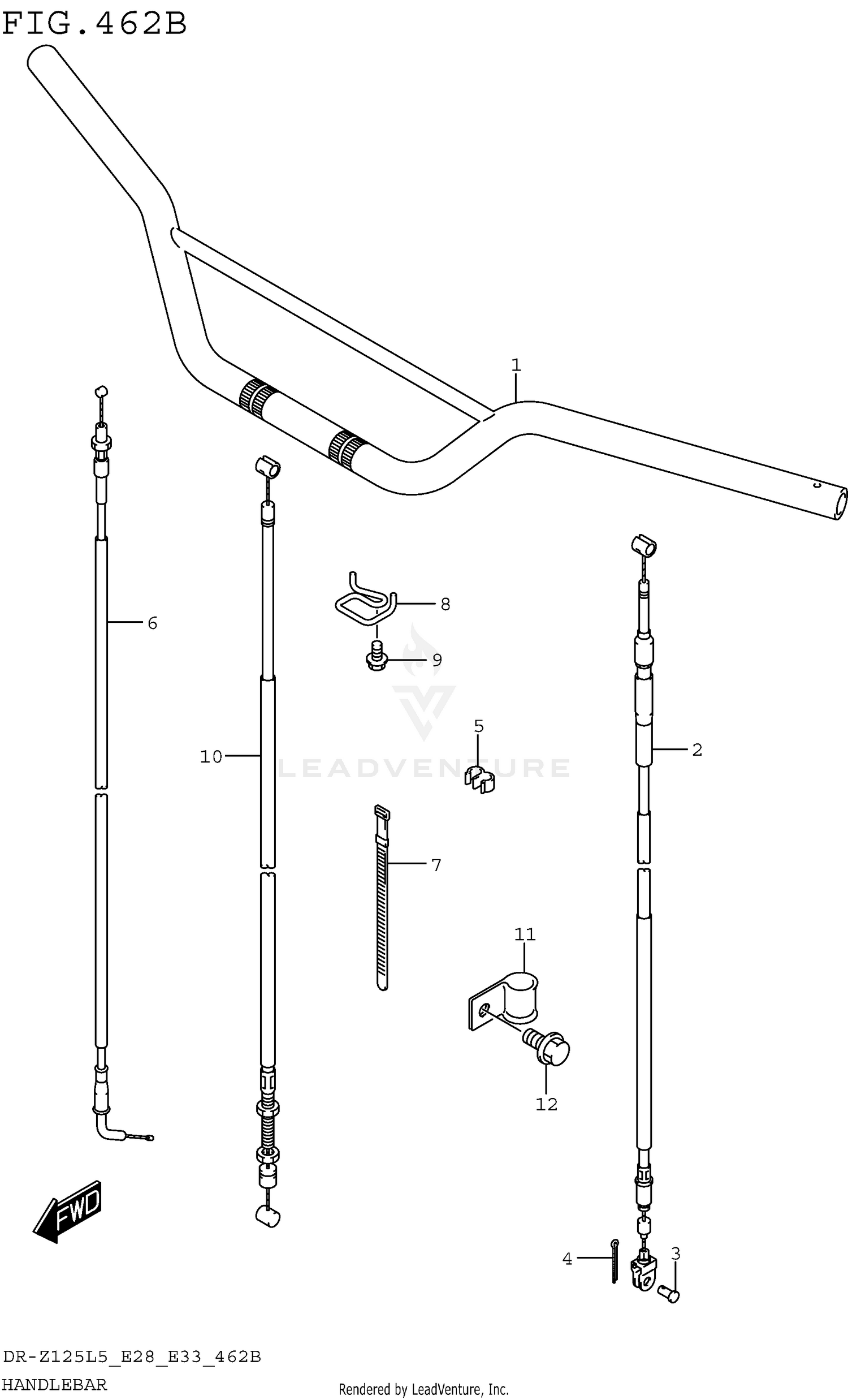 HANDLEBAR (DR-Z125L5 E33)