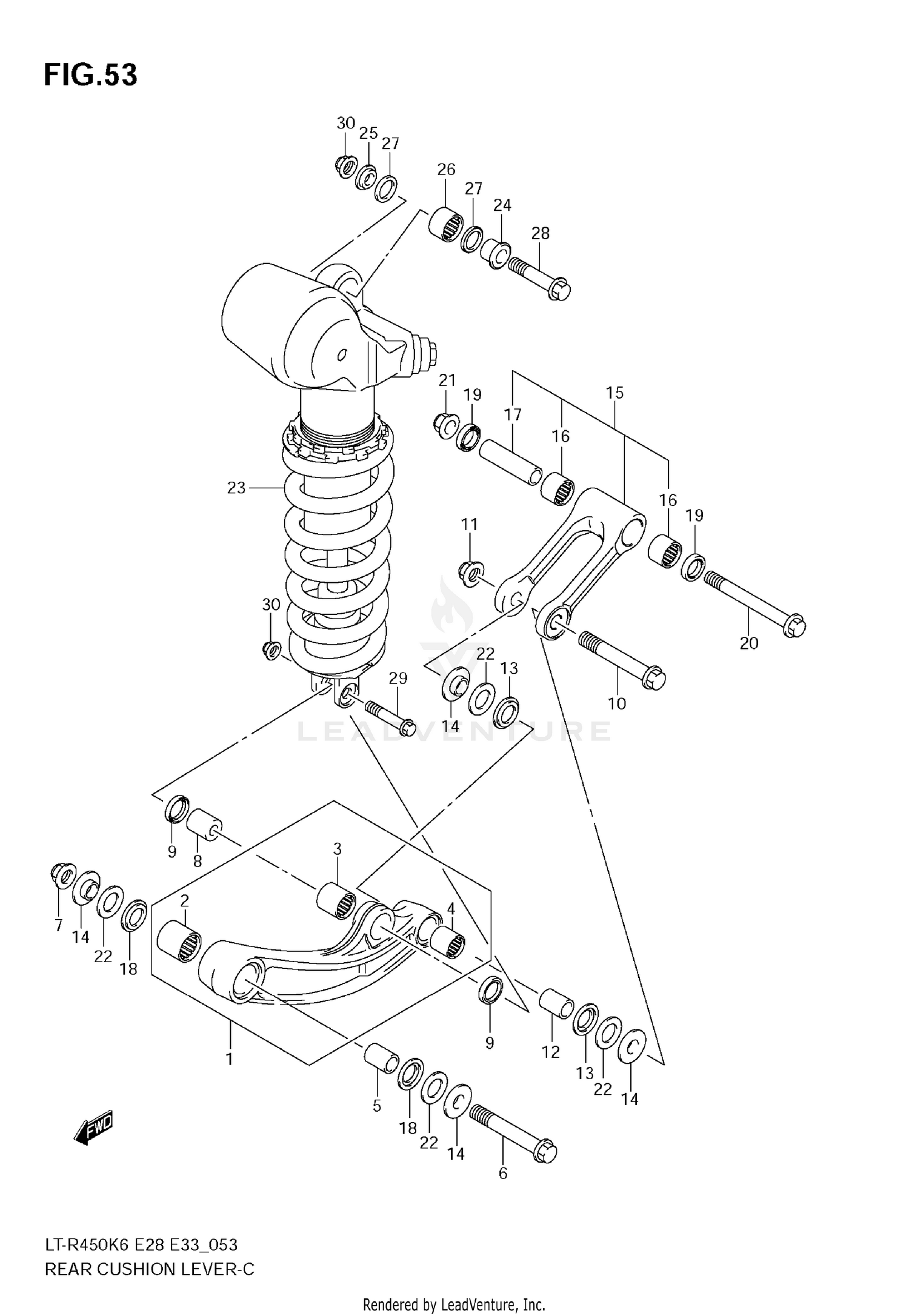 REAR CUSHION LEVER (MODEL K6/K7)