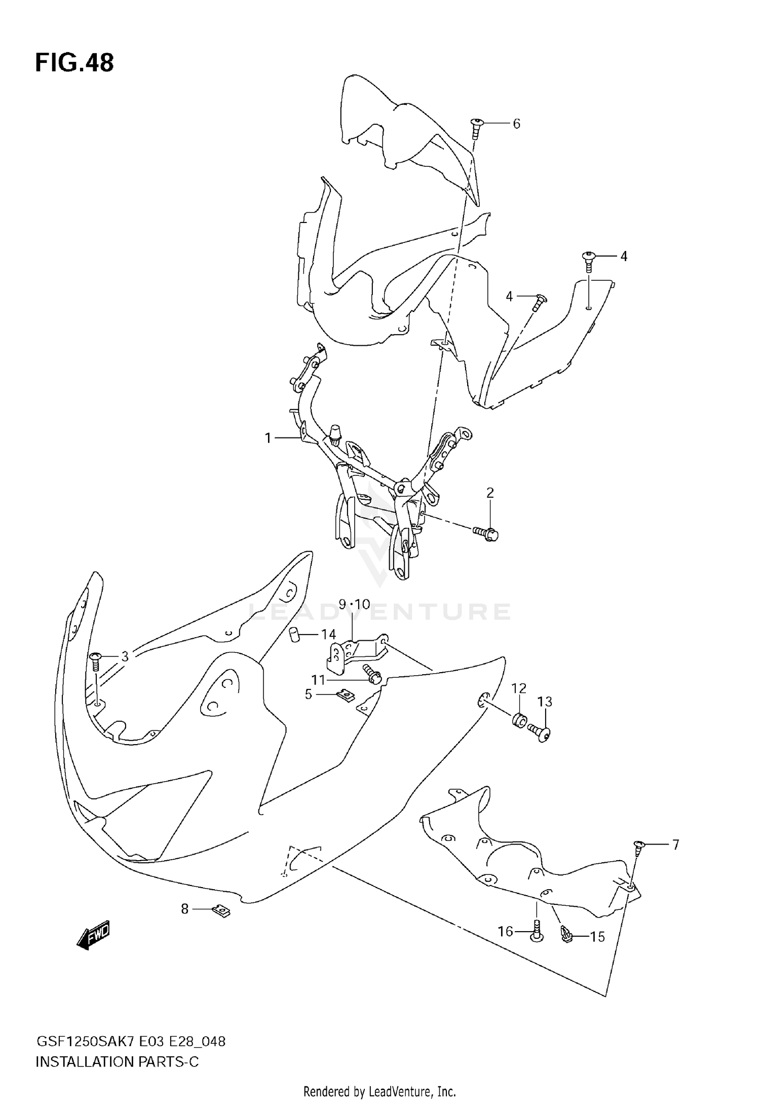COWLING INSTALLATION PARTS