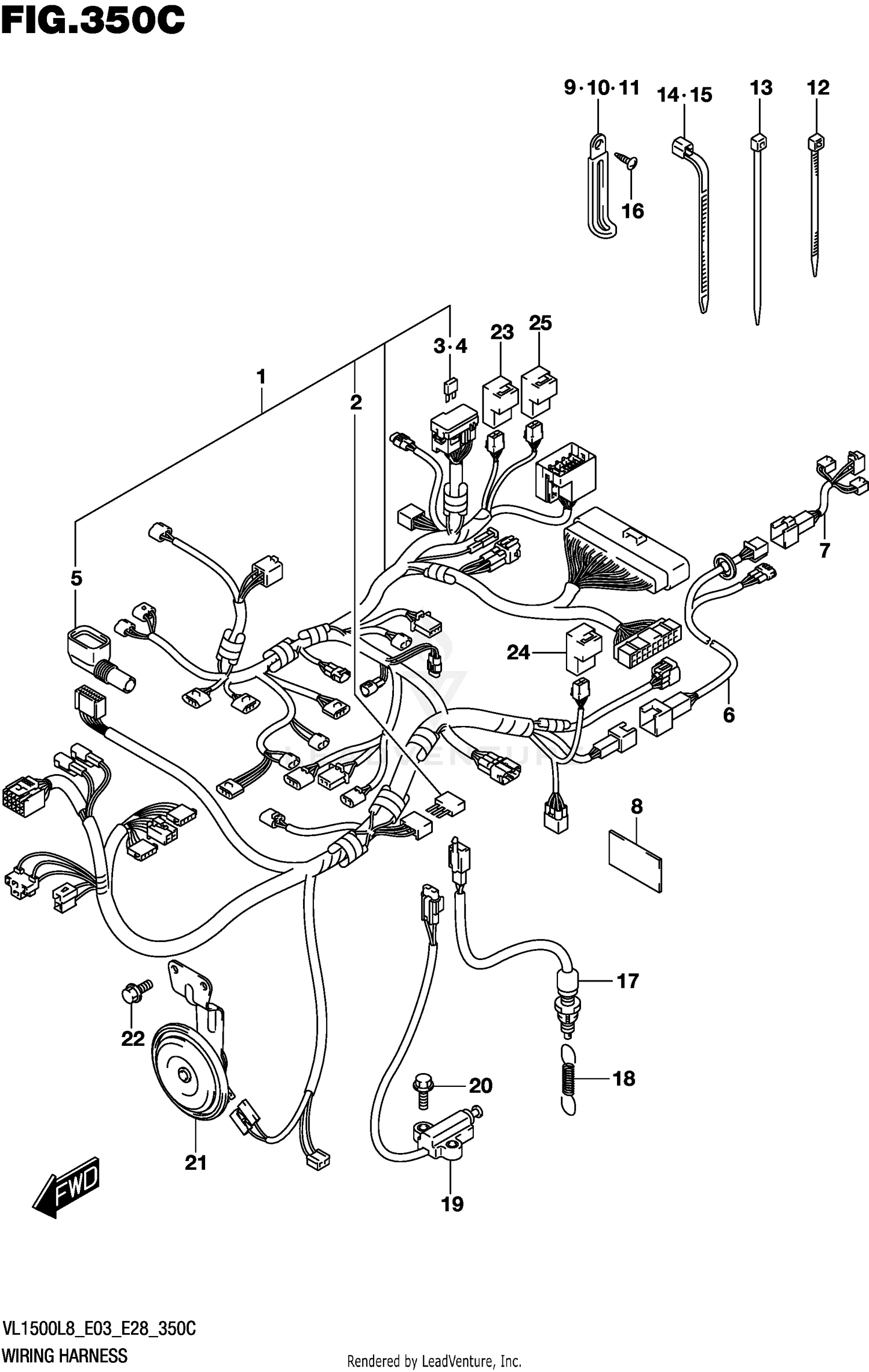 WIRING HARNESS (VL1500BL8 E33)
