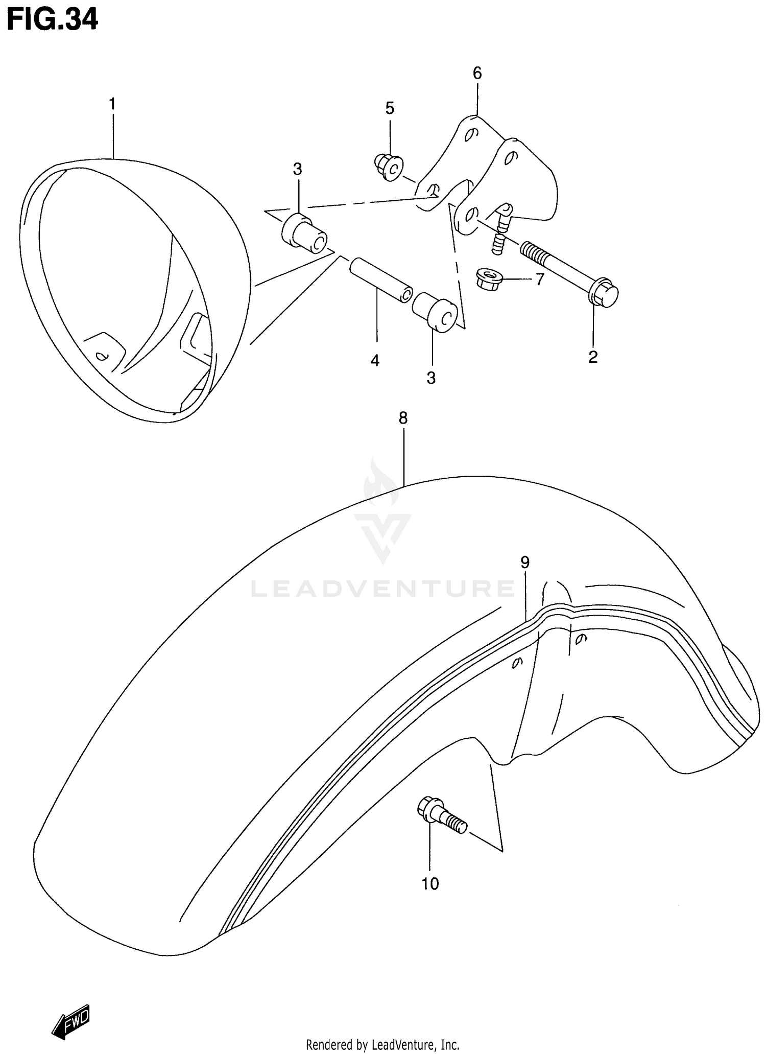 HEADLAMP HOUSING (MODEL X)
