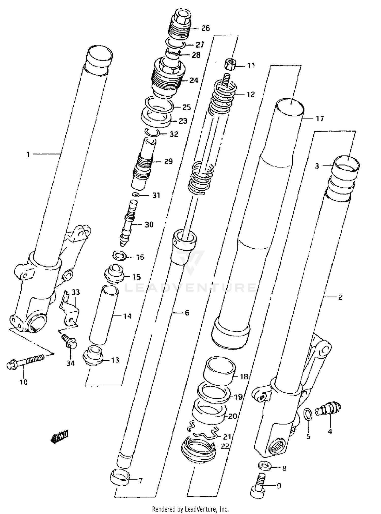 FRONT DAMPER (MODEL R/S)