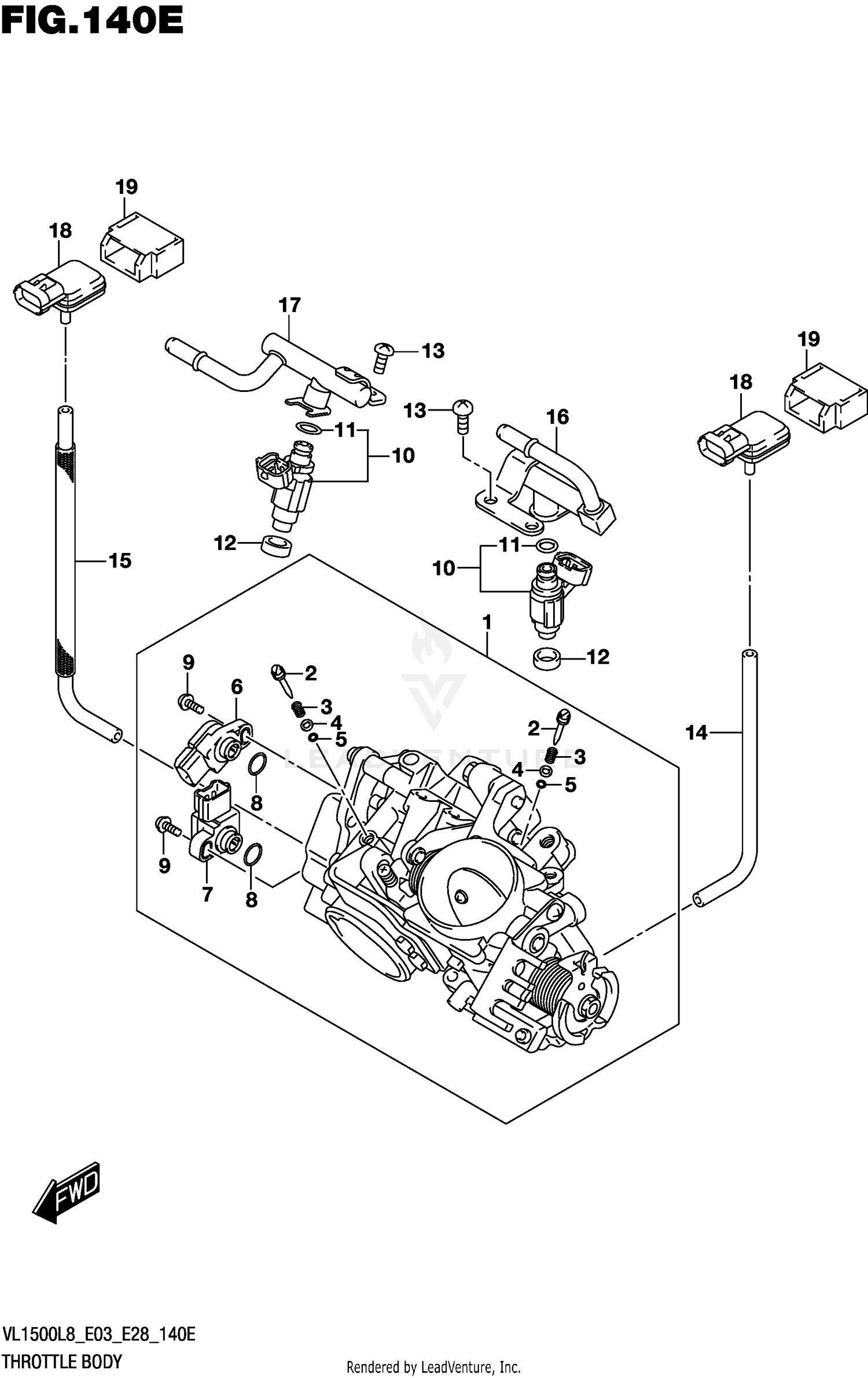 THROTTLE BODY (VL1500TL8 E03)