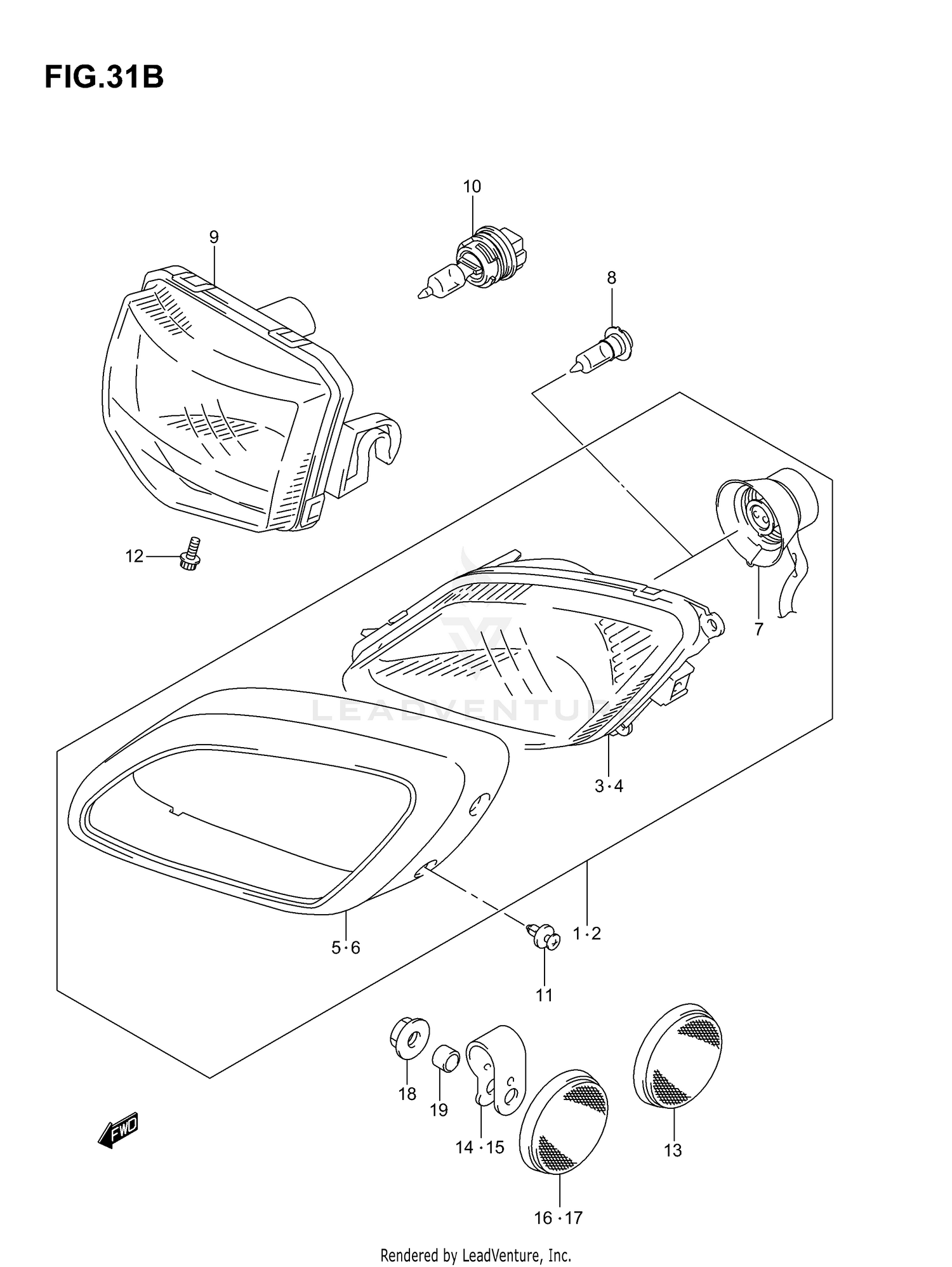 HEADLAMP (MODEL K6/K7)