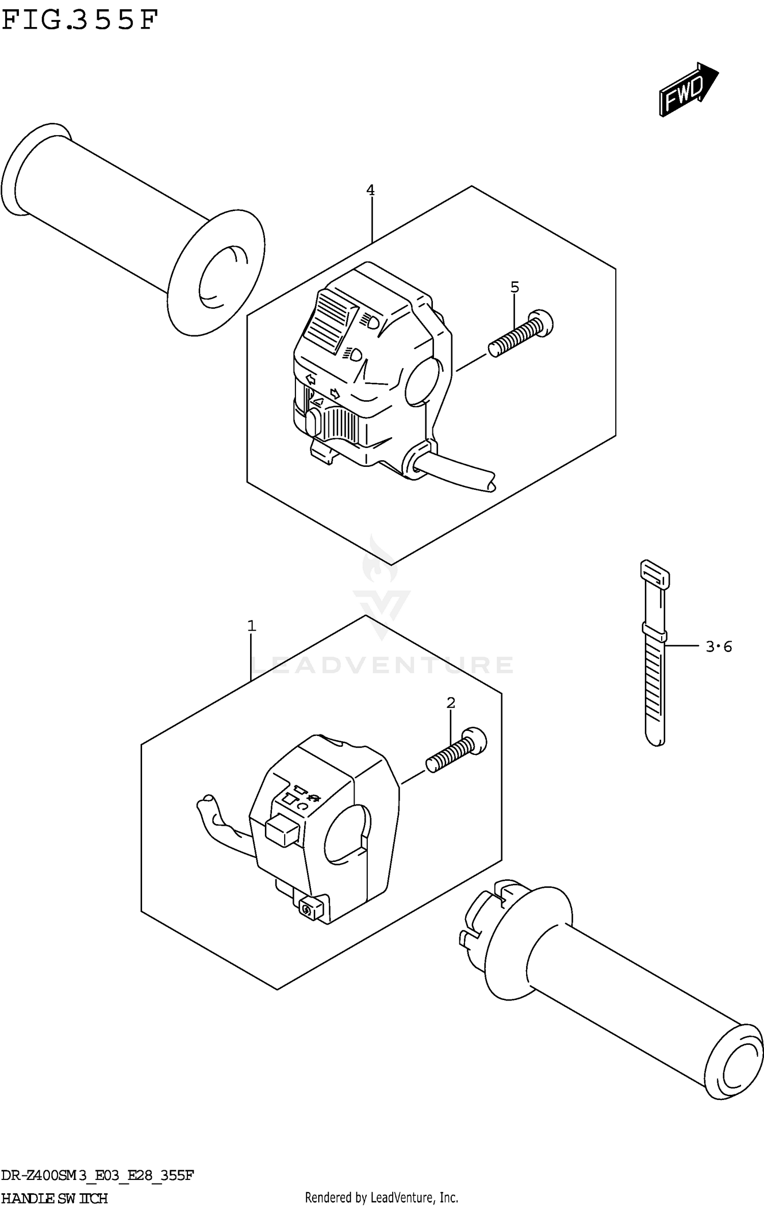 HANDLE SWITCH (DR-Z400SMM3 E33)