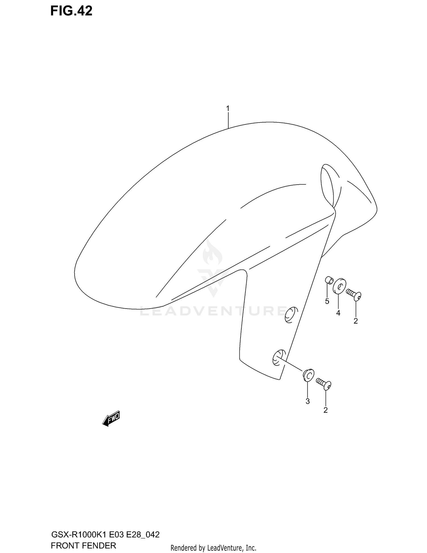 FRONT FENDER (MODEL K1)