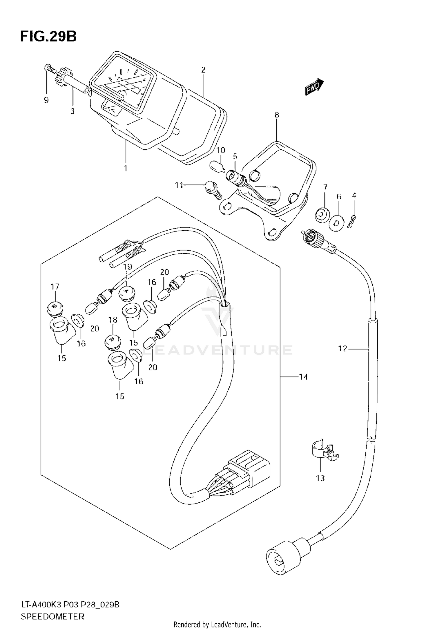 SPEEDOMETER (MODEL K6/K7)