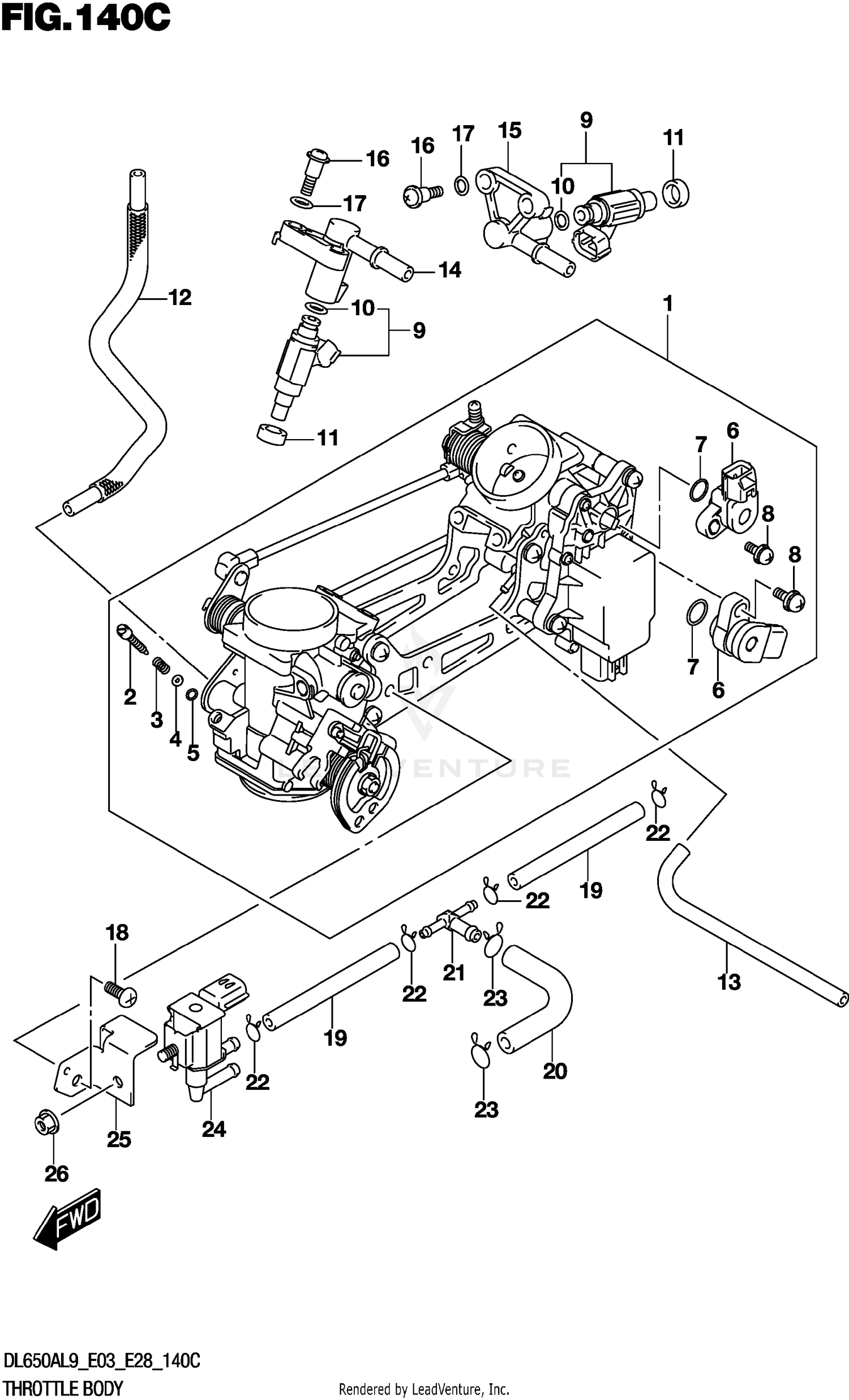 THROTTLE BODY (E33)