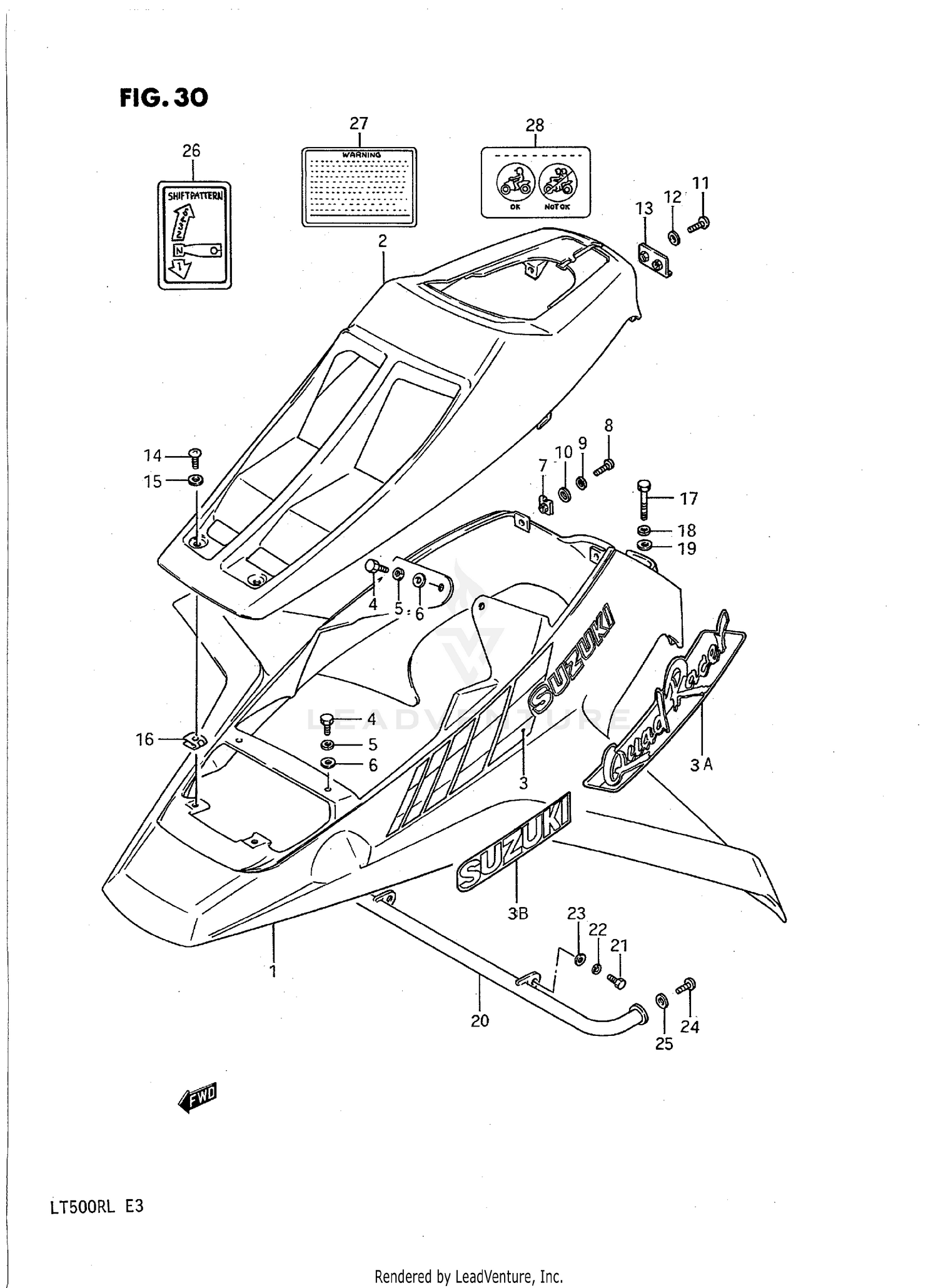 FRONT FENDER (MODEL H/J)