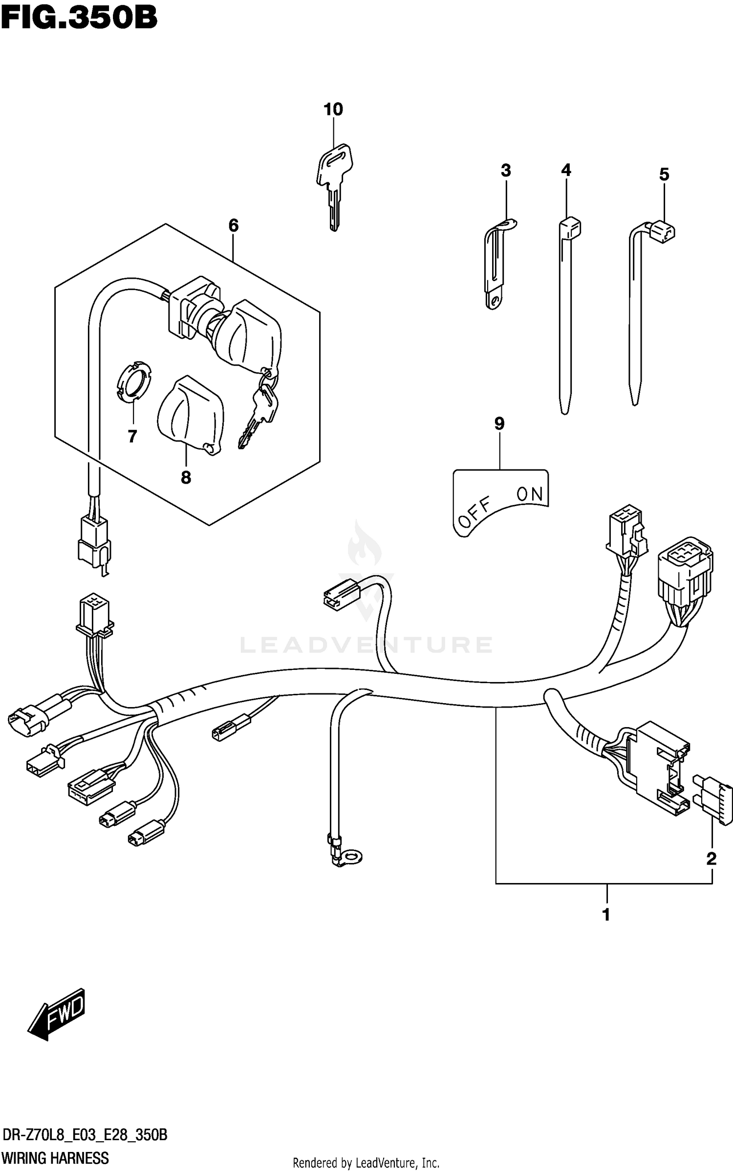 WIRING HARNESS (DR-Z70L8 E28)