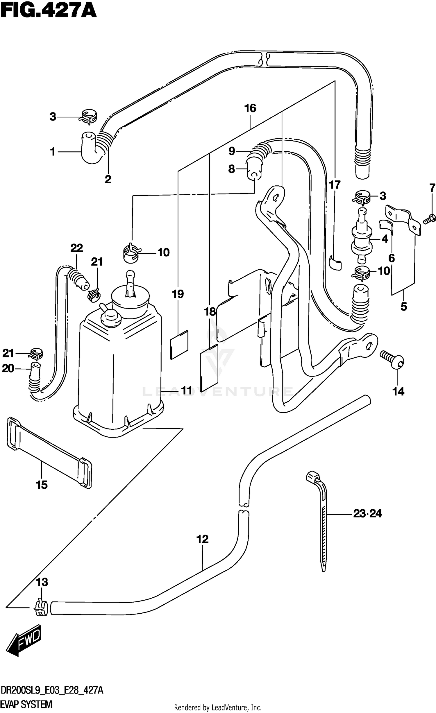 EVAP SYSTEM (DR200SL9 E33)