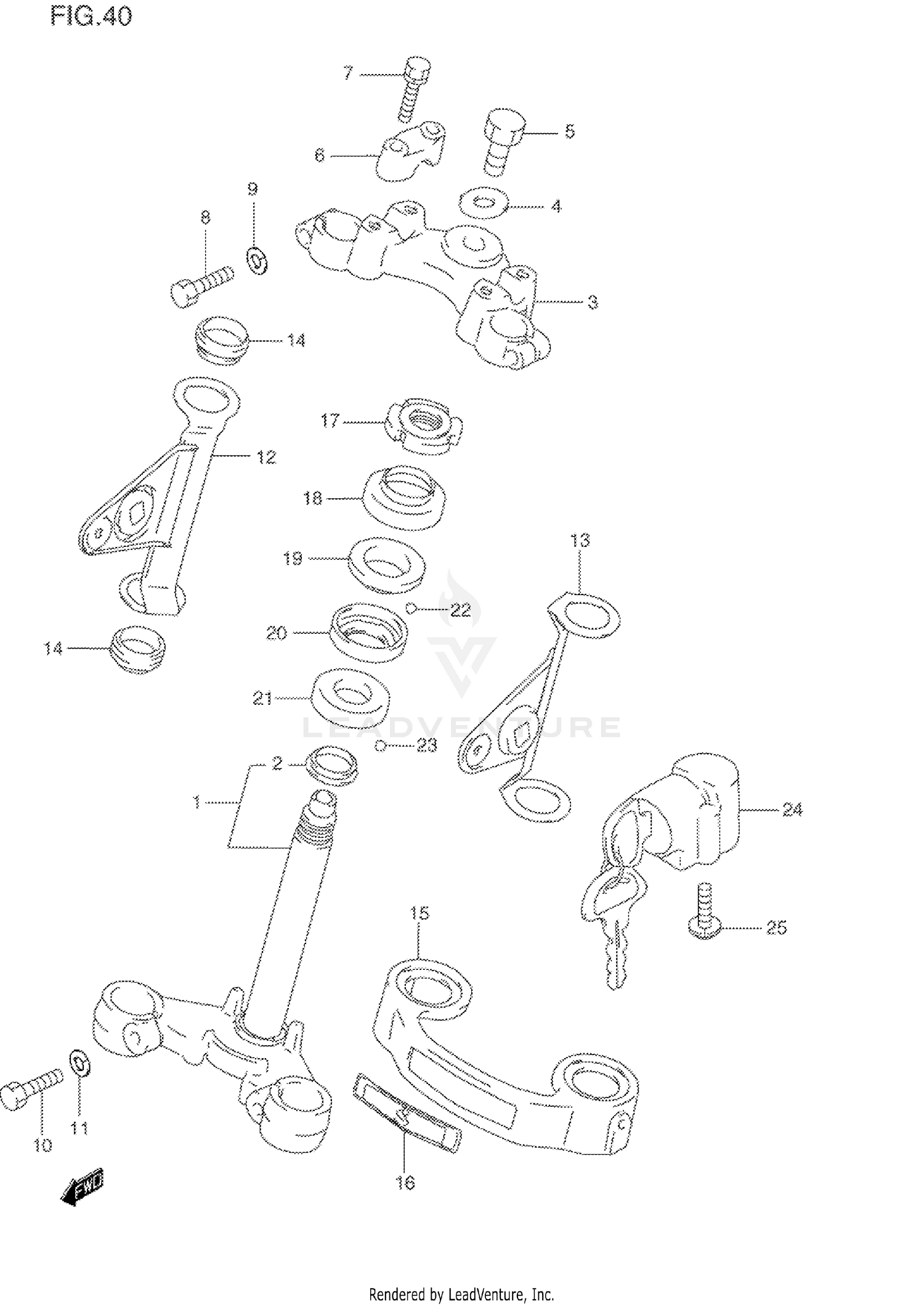 STEERING STEM (MODEL T)