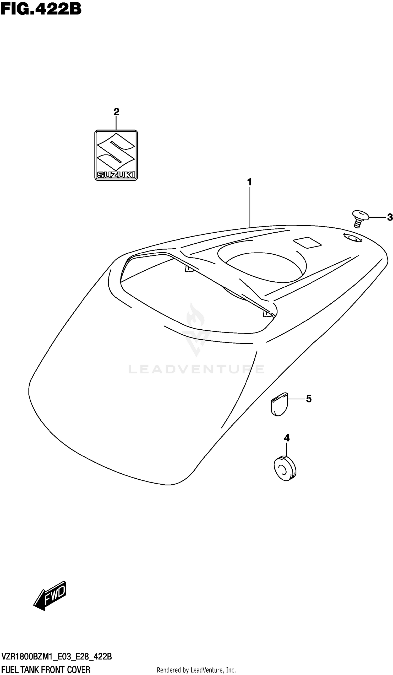 FUEL TANK FRONT COVER