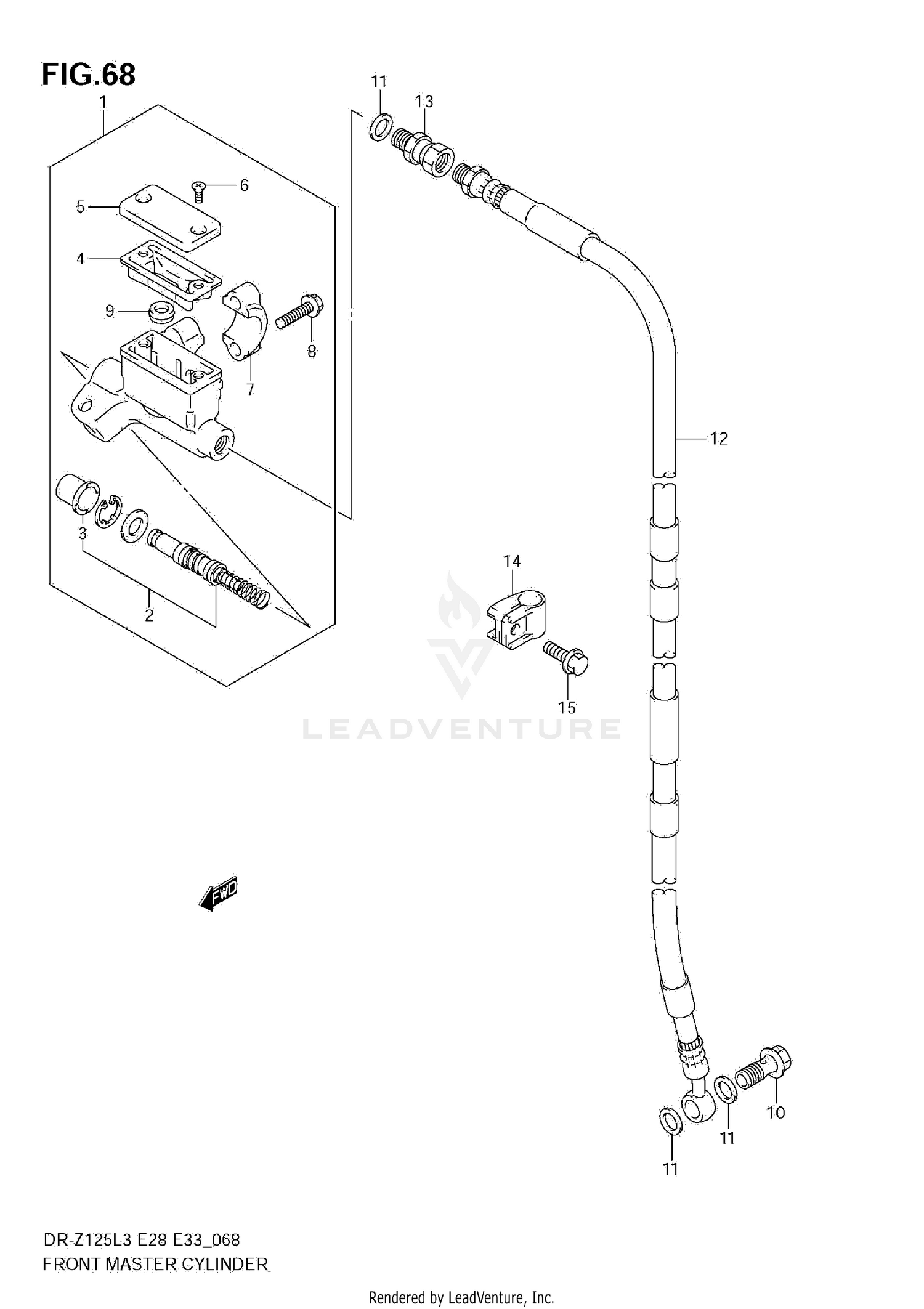 FRONT MASTER CYLINDER (DR-Z125LL3 E28)