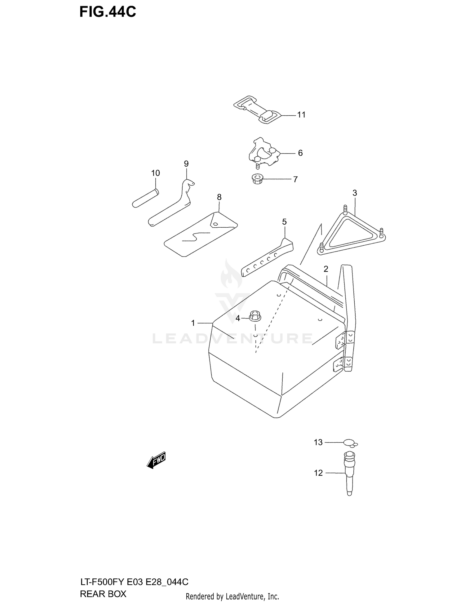 REAR BOX (MODEL W/X/Y)