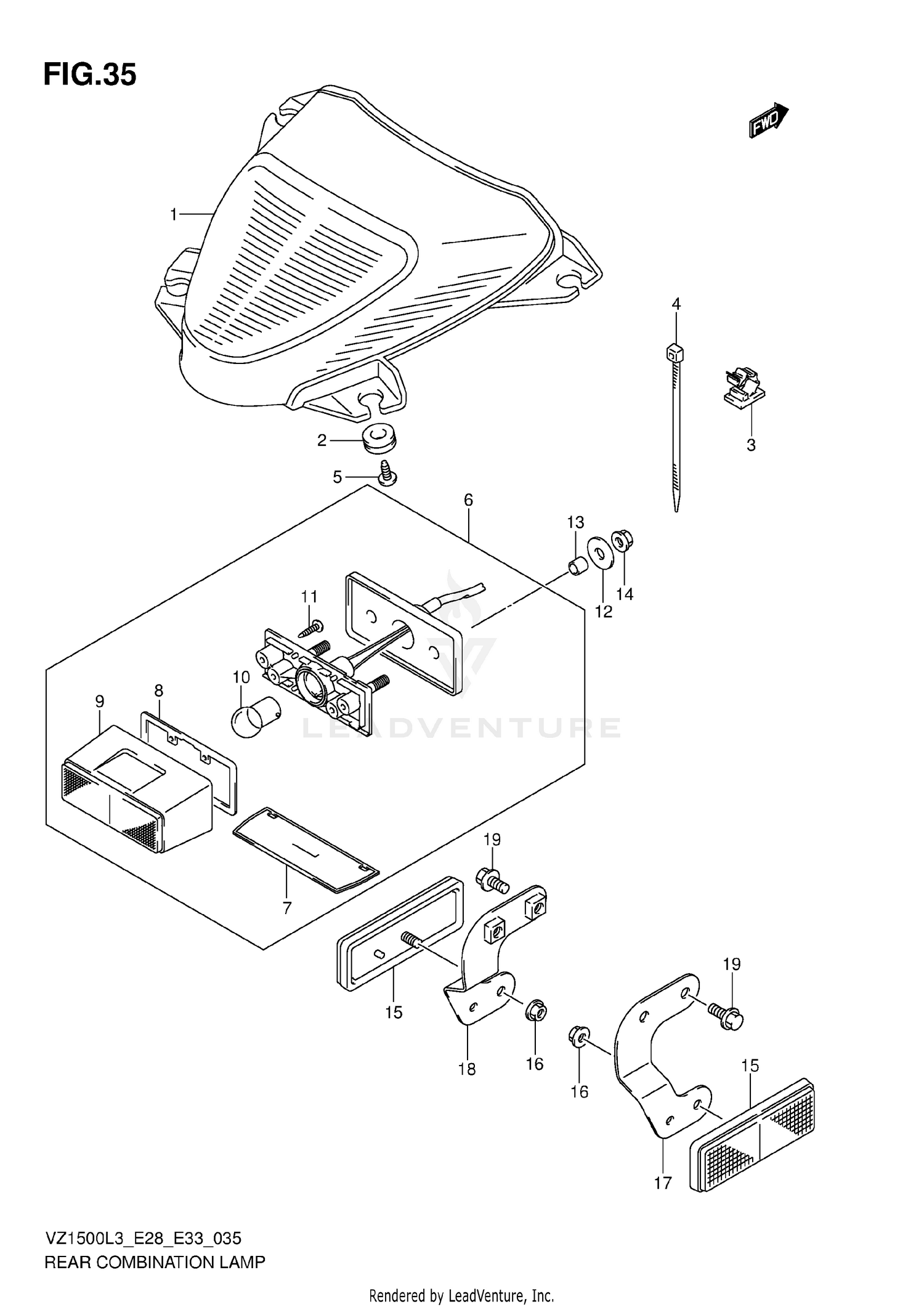 REAR COMBINATION LAMP