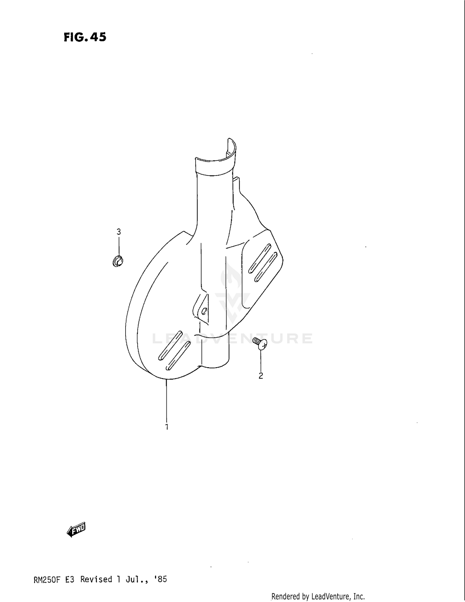 DISK COVER (OPTIONAL) MODEL F