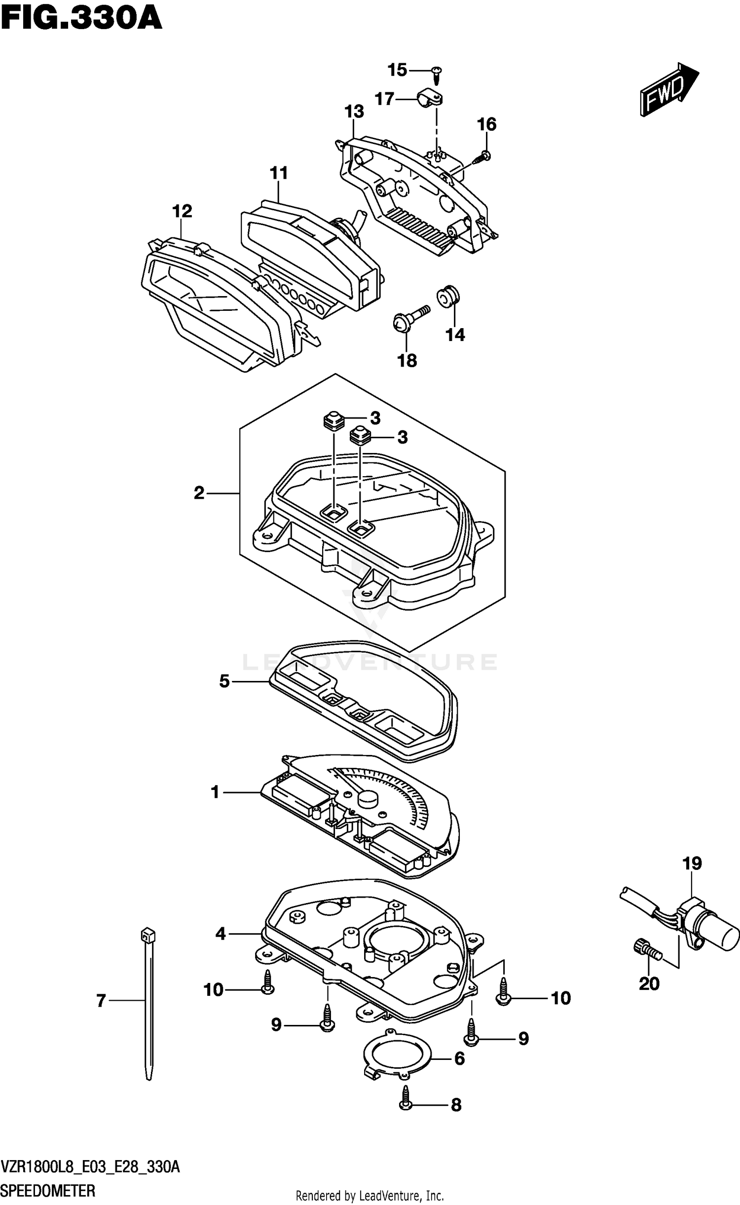 SPEEDOMETER (VZR1800L8 E28)