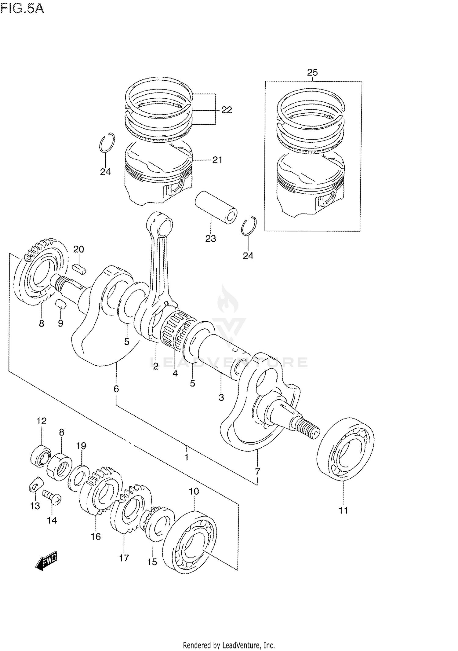CRANKSHAFT (MODEL P/R/S)