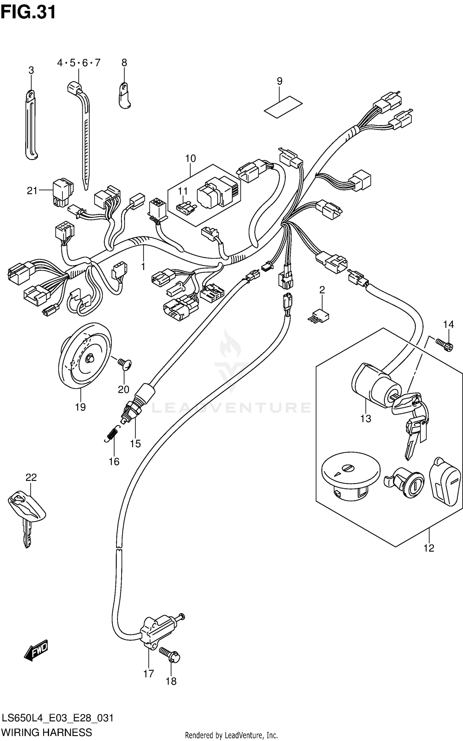 WIRING HARNESS (LS650L4 E28)