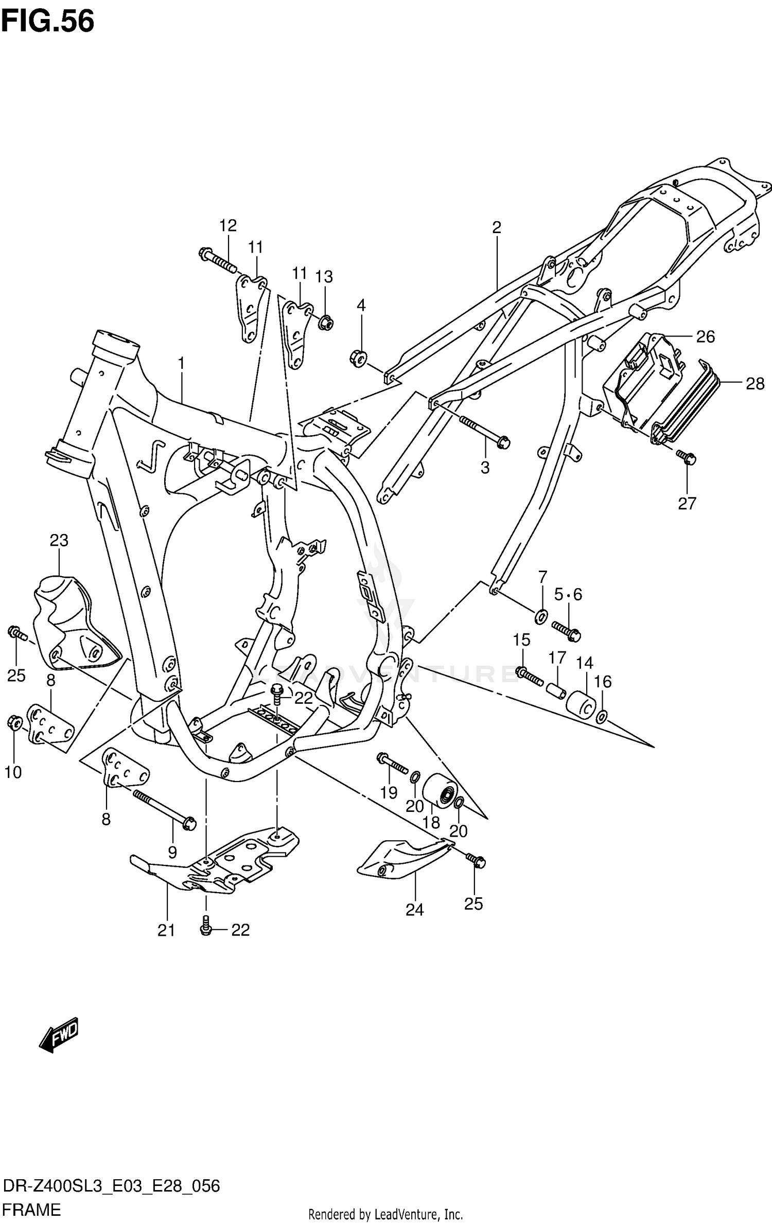 FRAME (DR-Z400SL3 E28)