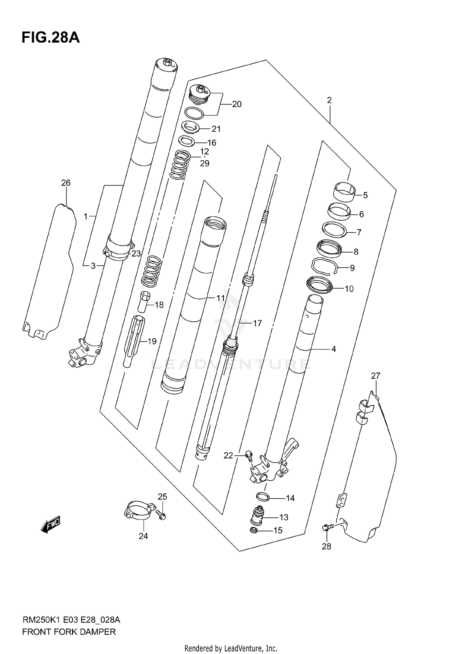 FRONT DAMPER (MODEL K2)