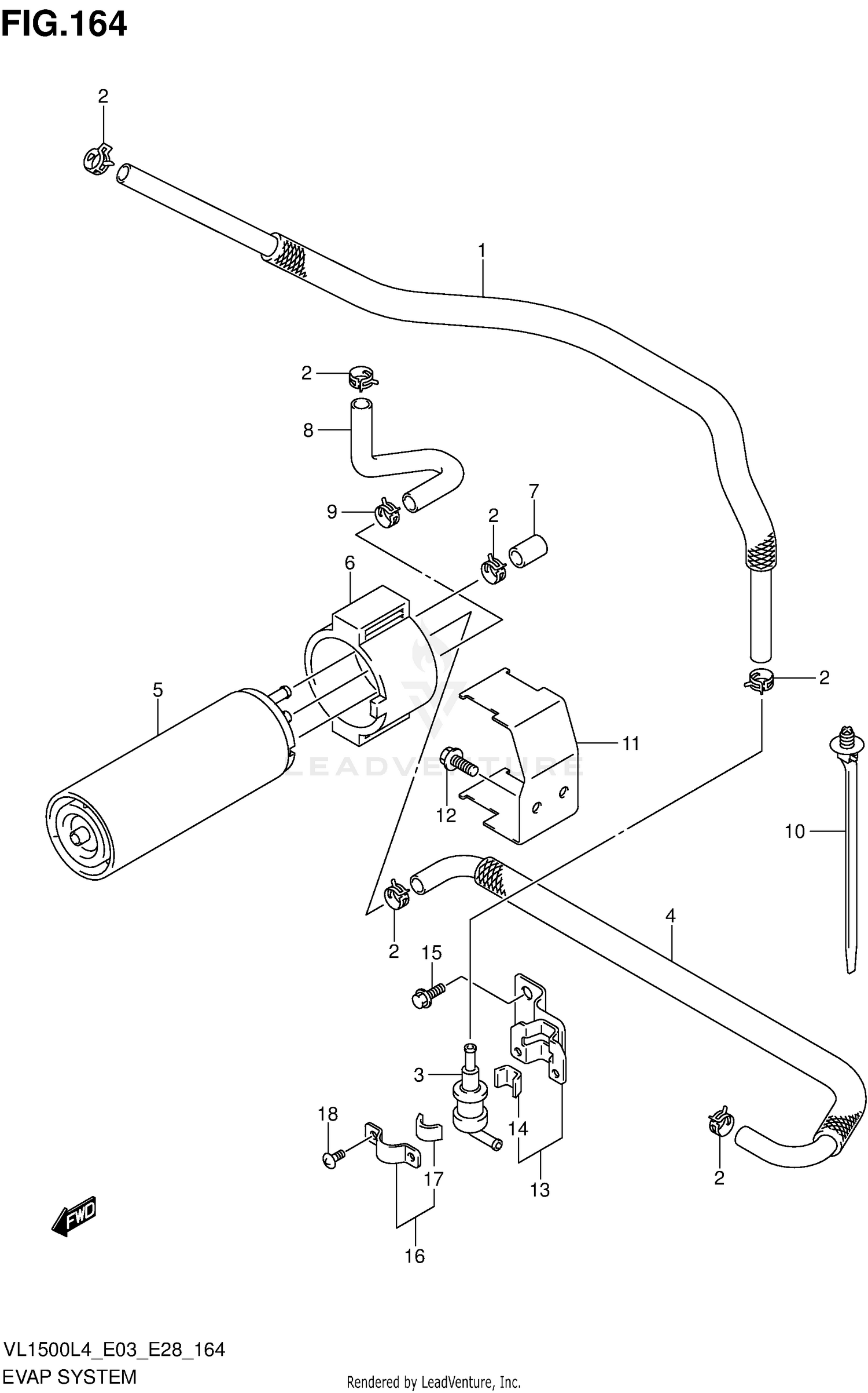 EVAP SYSTEM (VL1500L4 E33)