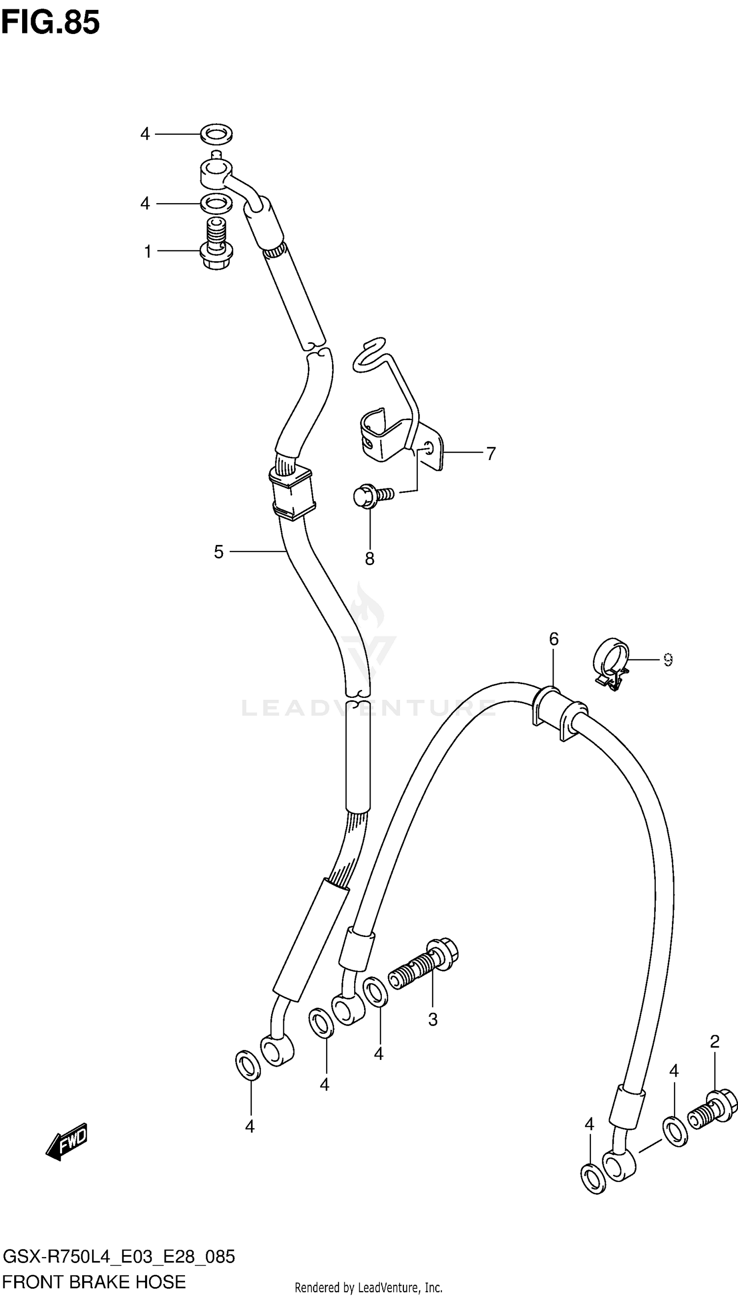 FRONT BRAKE HOSE