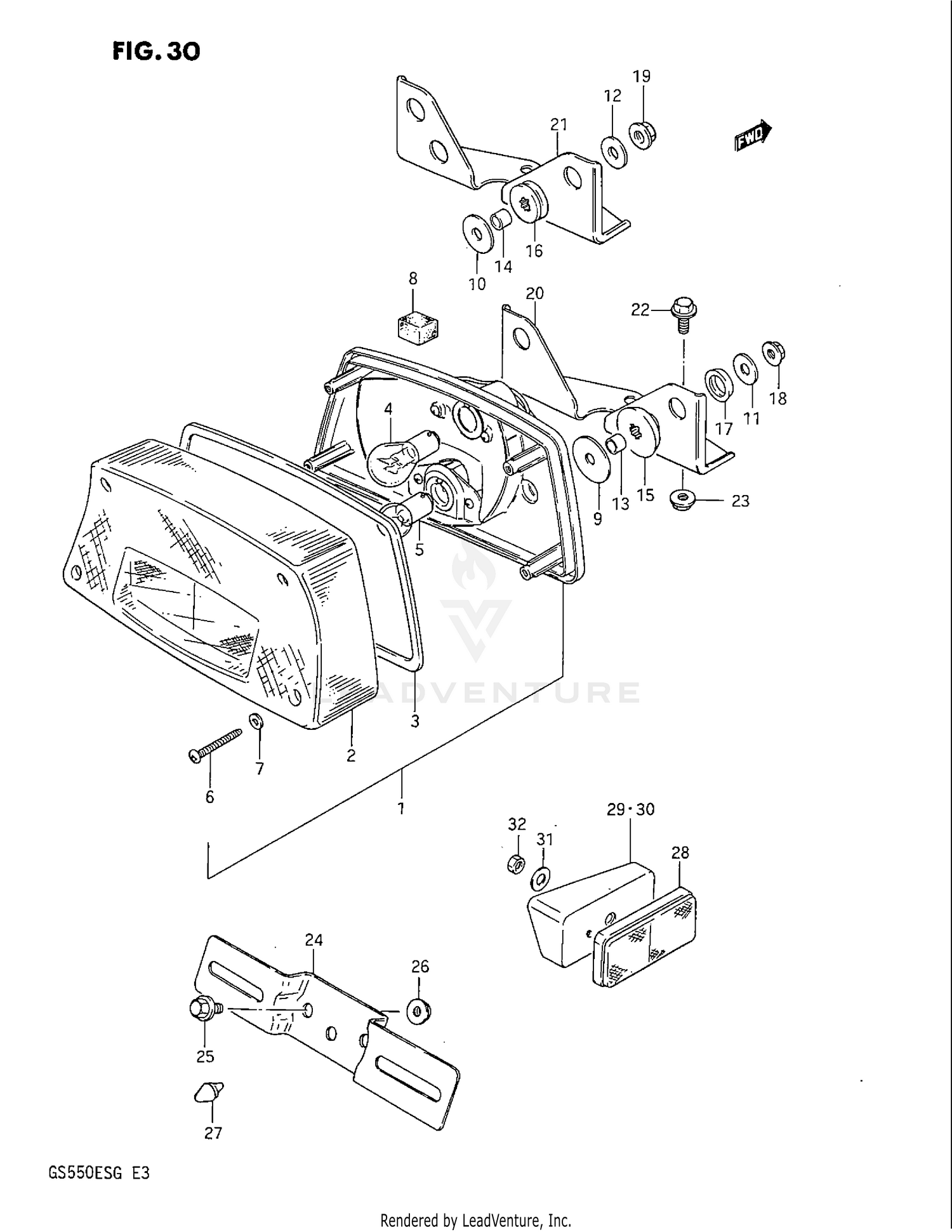 REAR COMBINATION LAMP