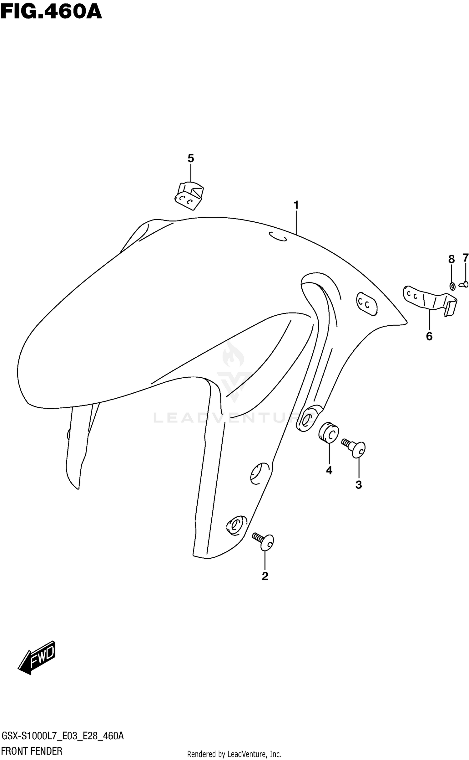 FRONT FENDER (GSX-S1000L7 E33)