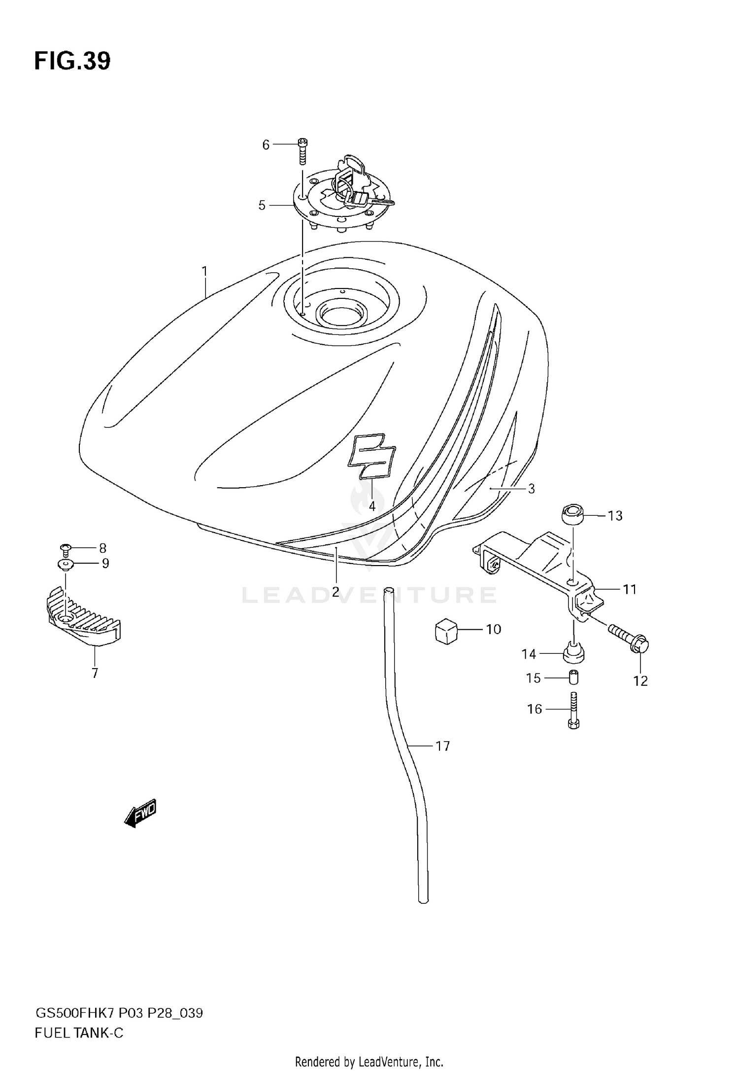 FUEL TANK (MODEL K7)