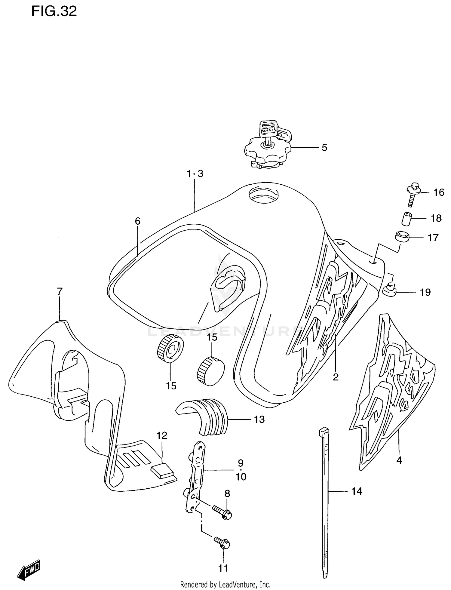 FUEL TANK (MODEL T/V)
