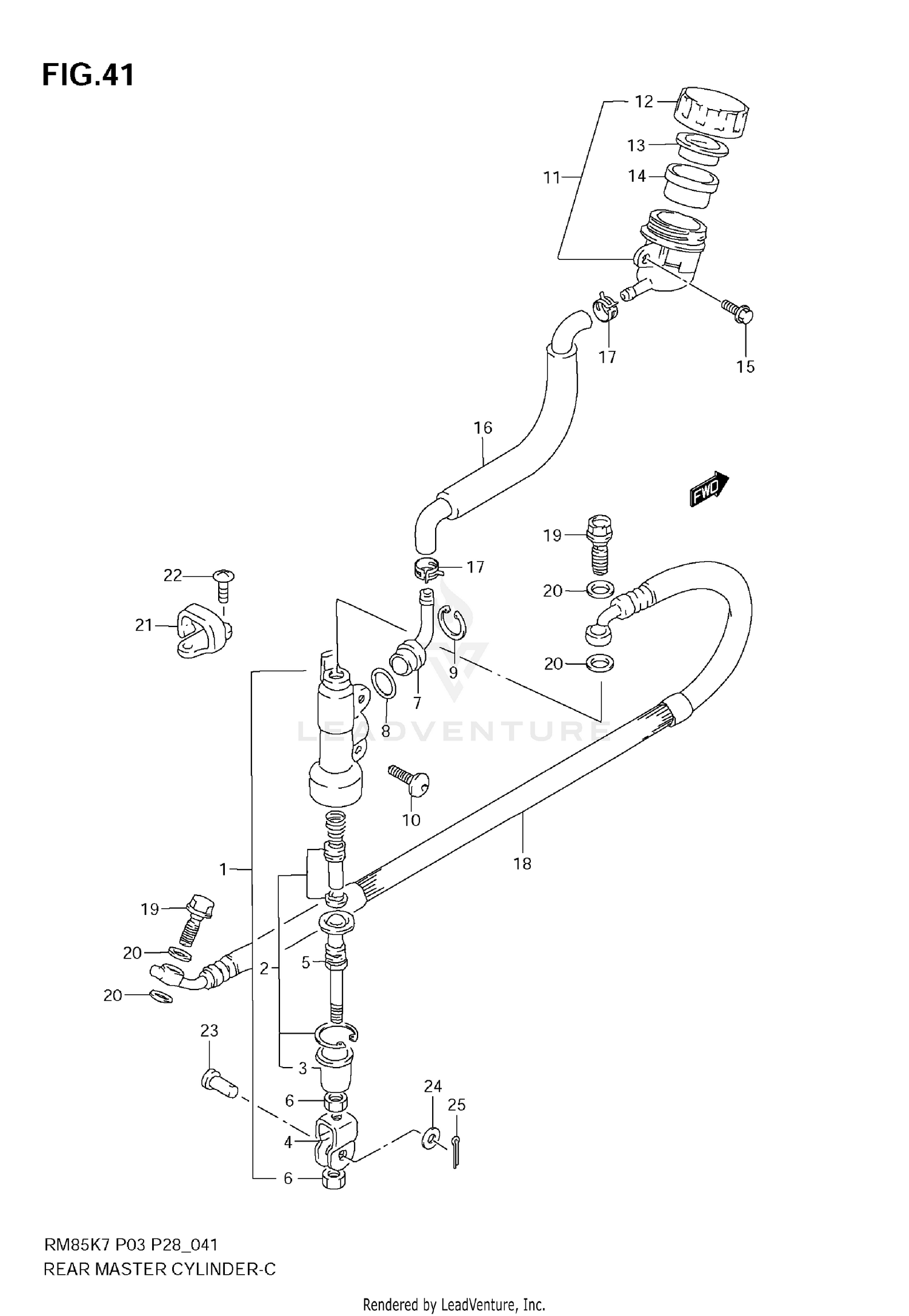 REAR MASTER CYLINDER
