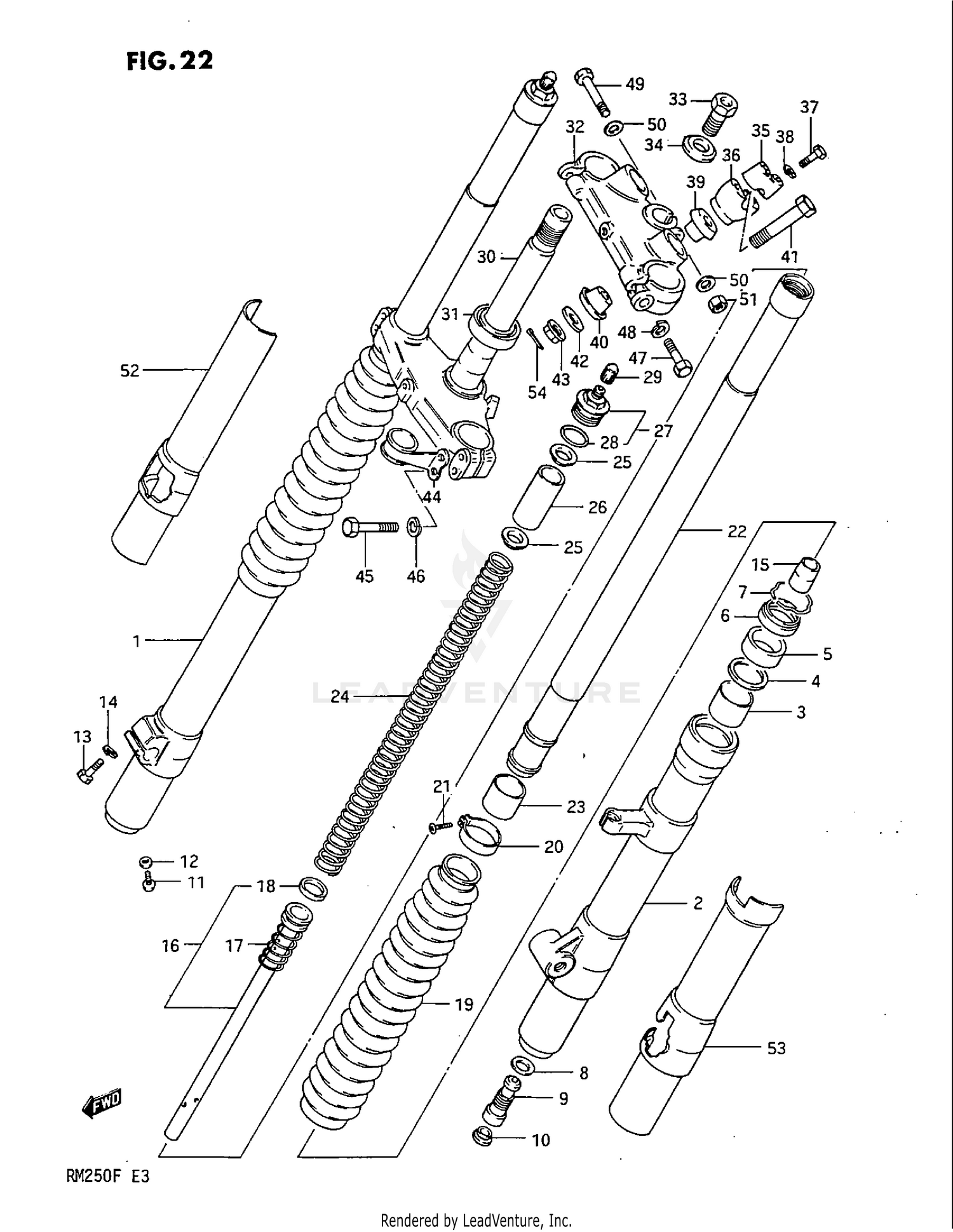FRONT FORK (MODEL E)