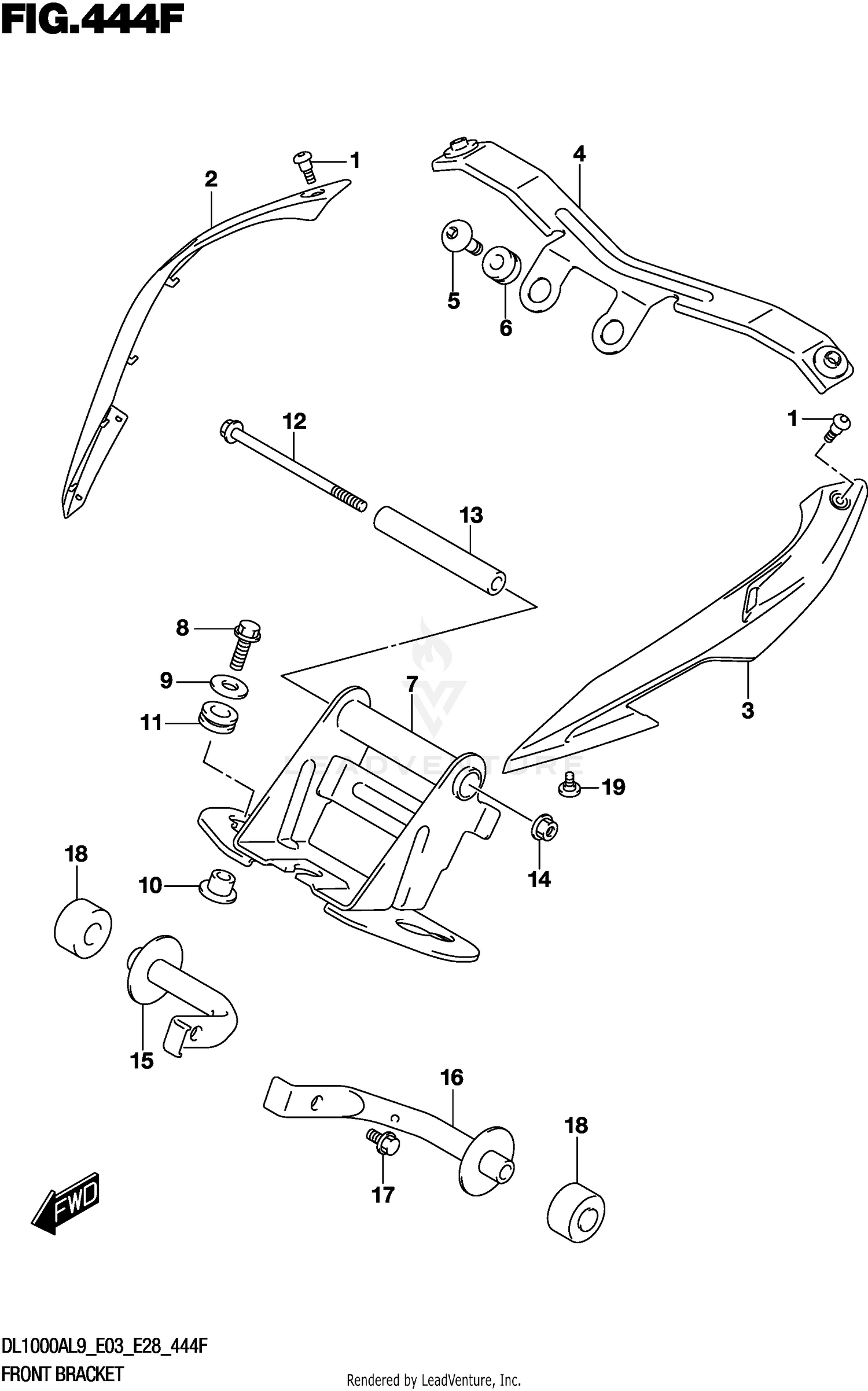 FRONT BRACKET (DL1000AL9 E33)