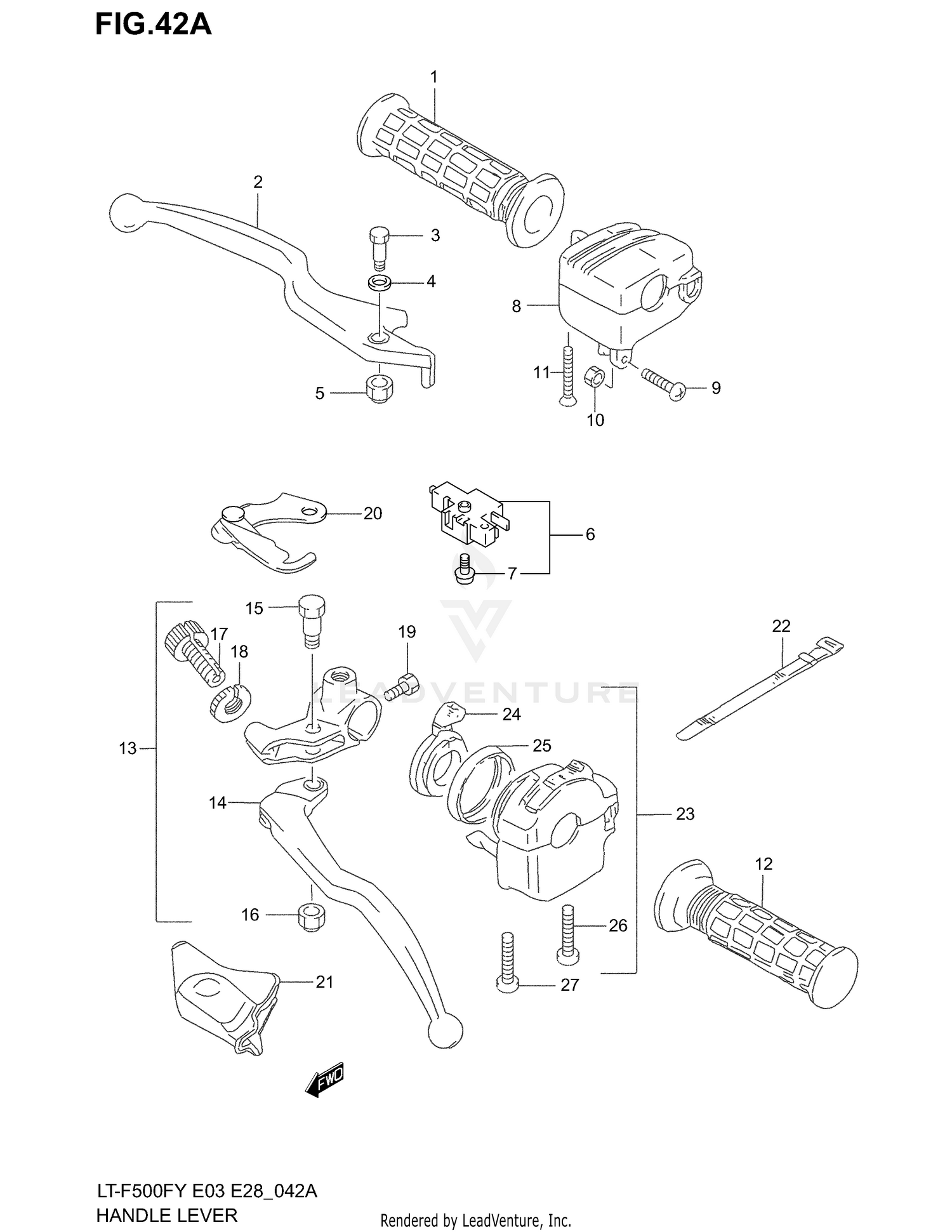 HANDLE LEVER (MODEL K2)