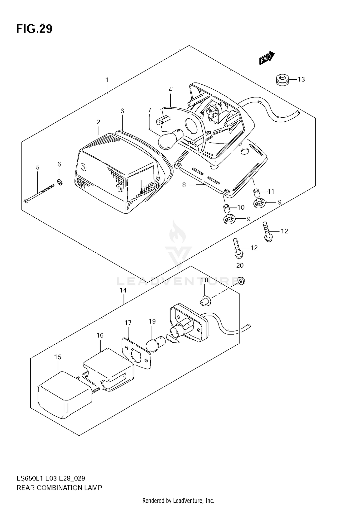 REAR COMBINATION LAMP