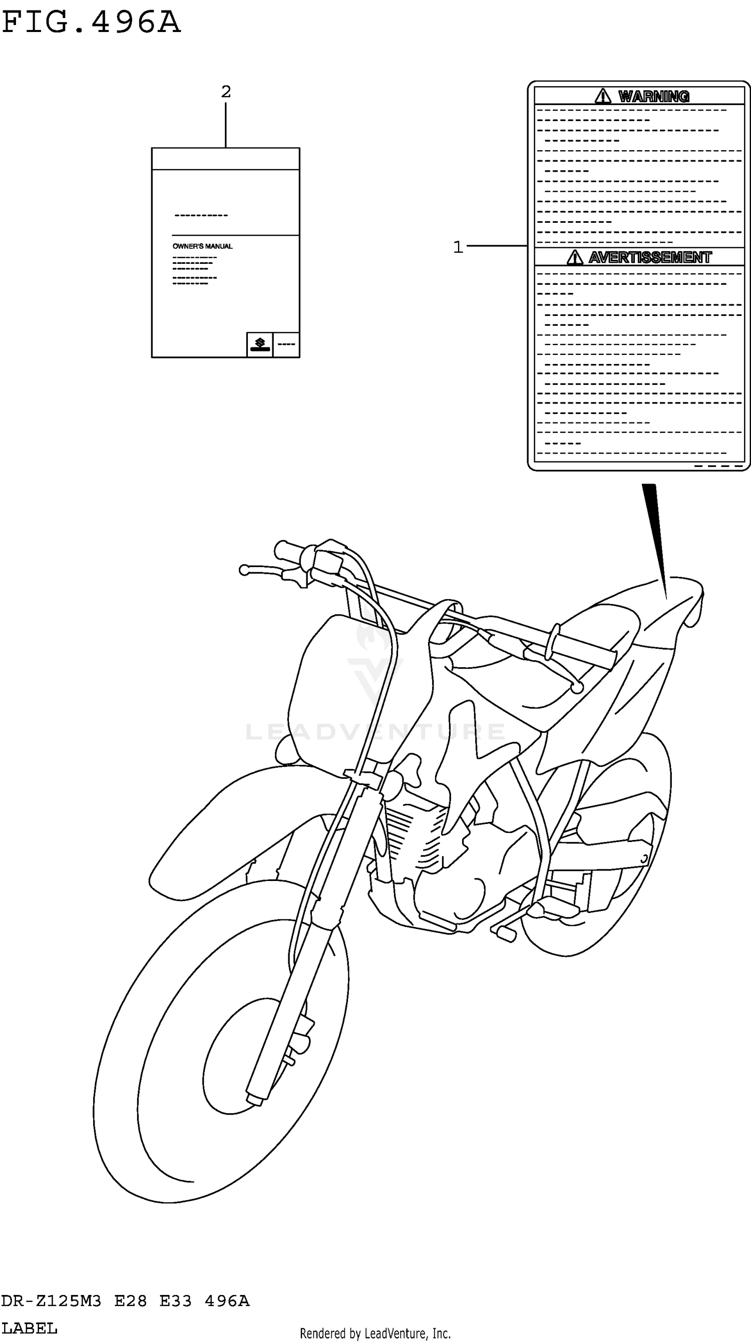 LABEL (DR-Z125M3E28)