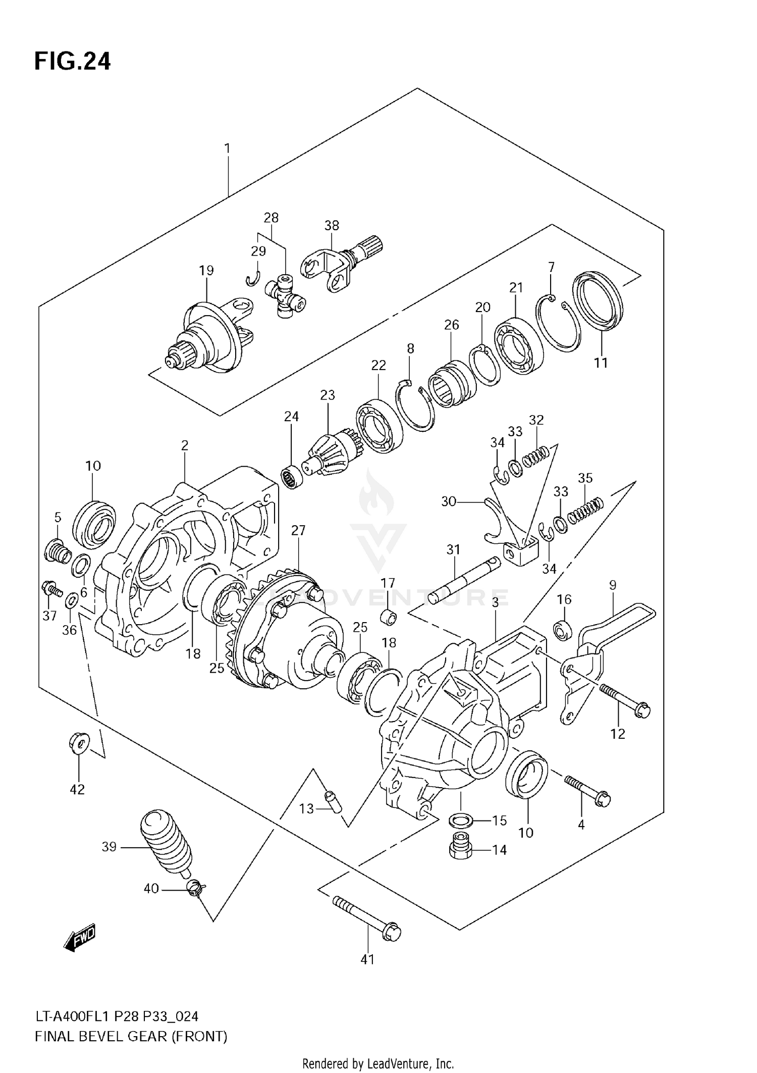 FINAL BEVEL GEAR (FRONT)