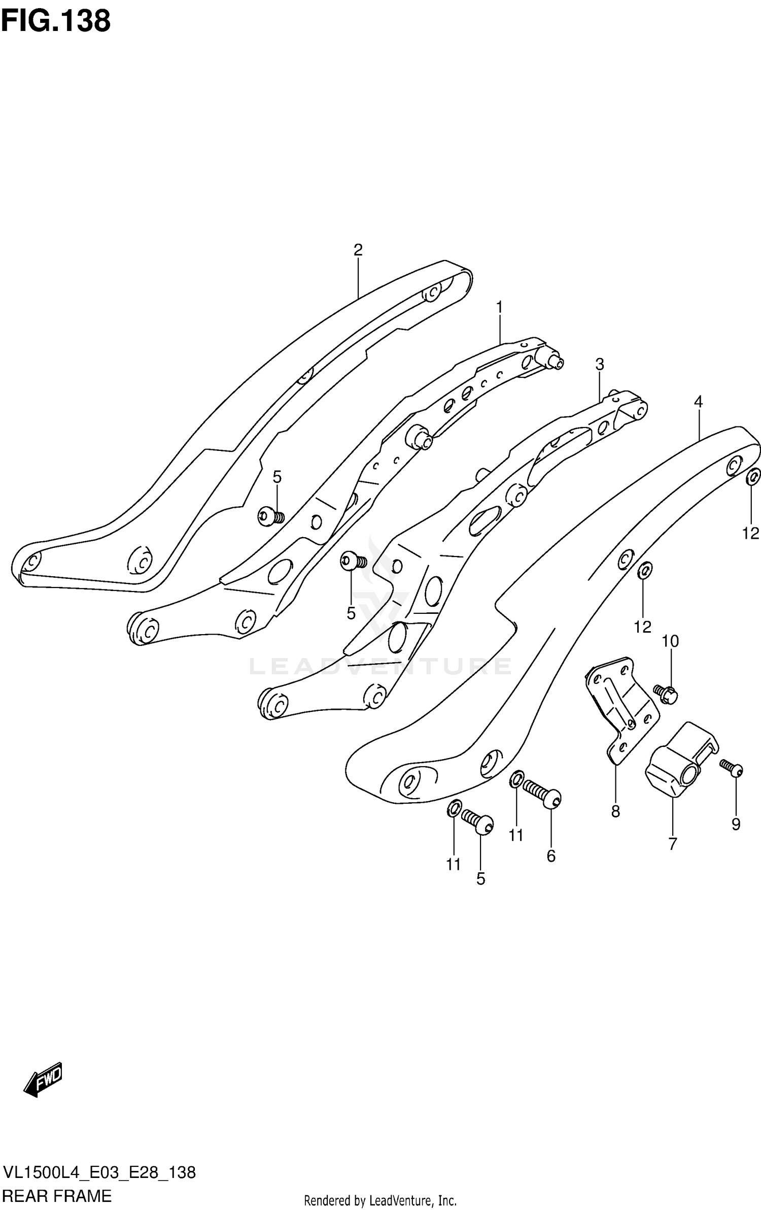 REAR FRAME (VL1500BL4 E33)