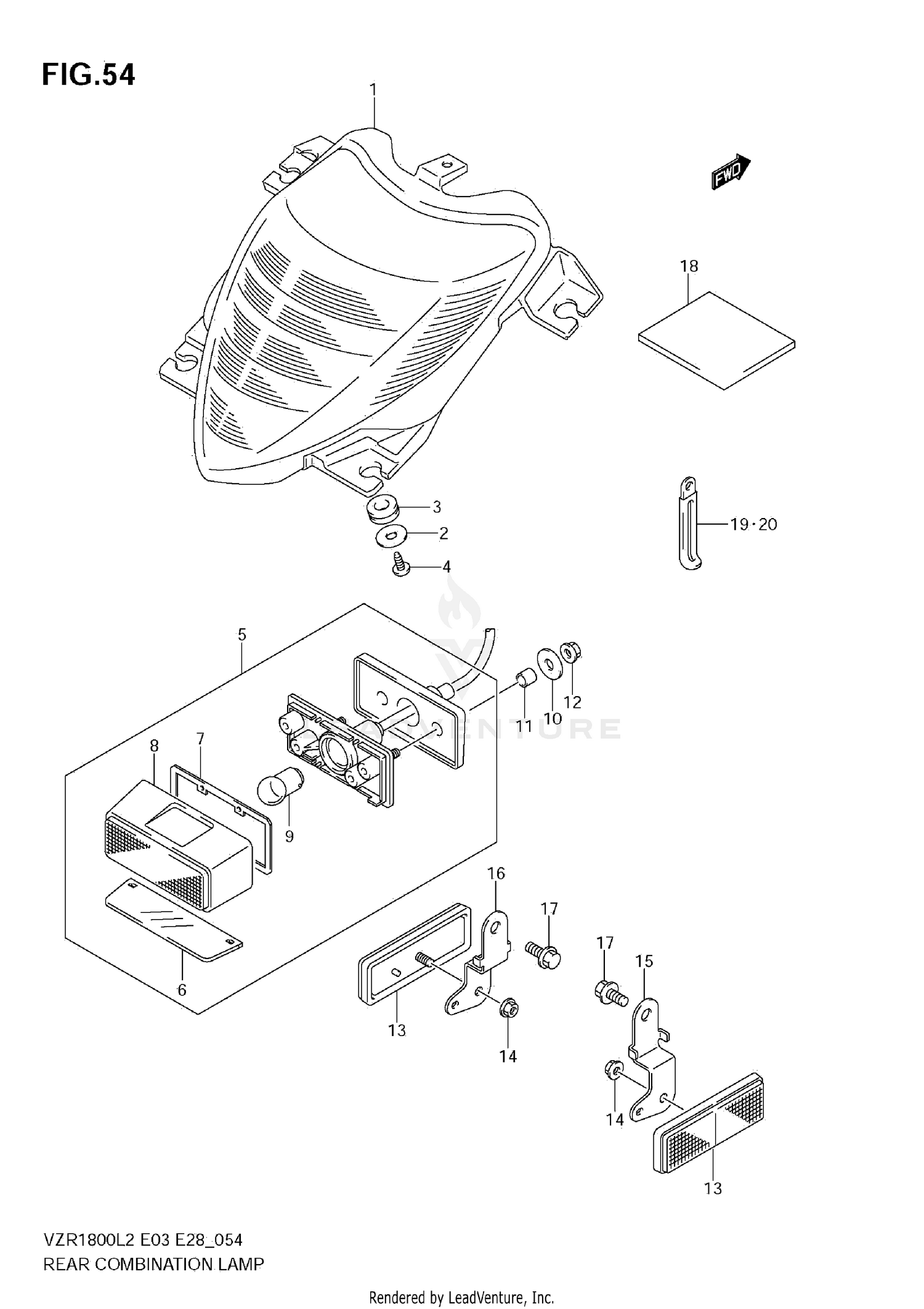 REAR COMBINATION LAMP (VZR1800 L2 E03)
