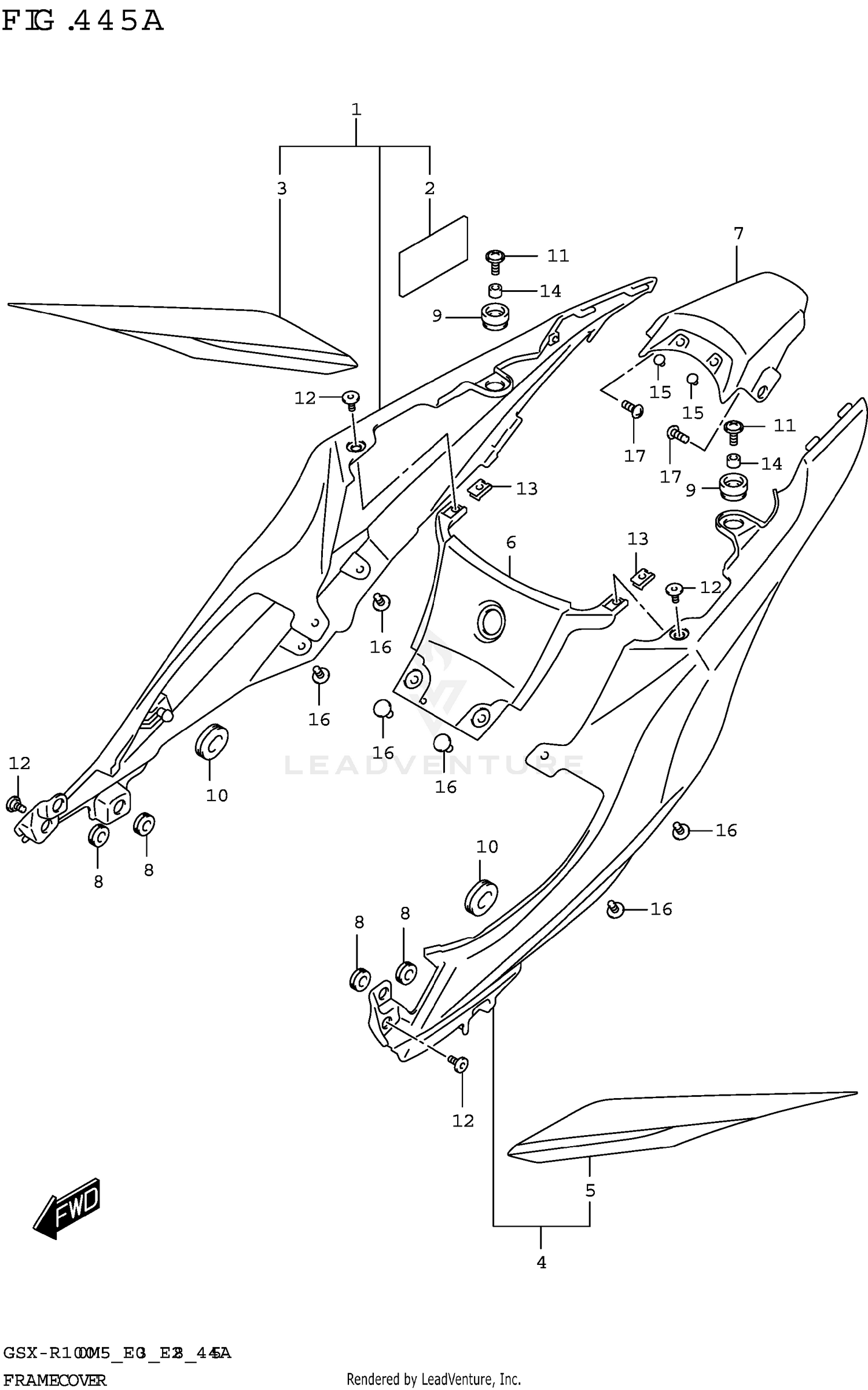 FRAME COVER (GSX-R1000A)