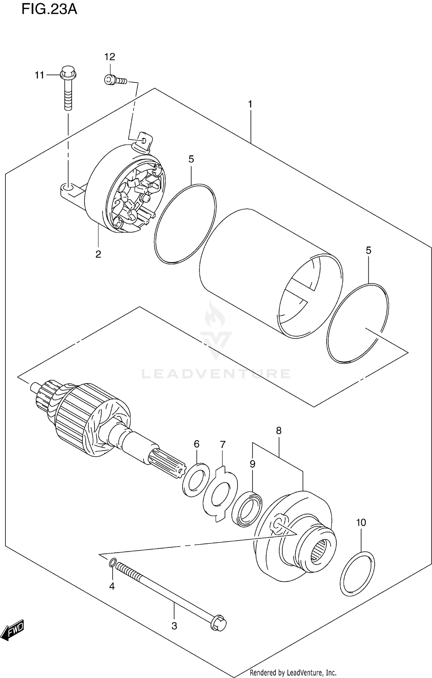 STARTING MOTOR (MODEL Y)