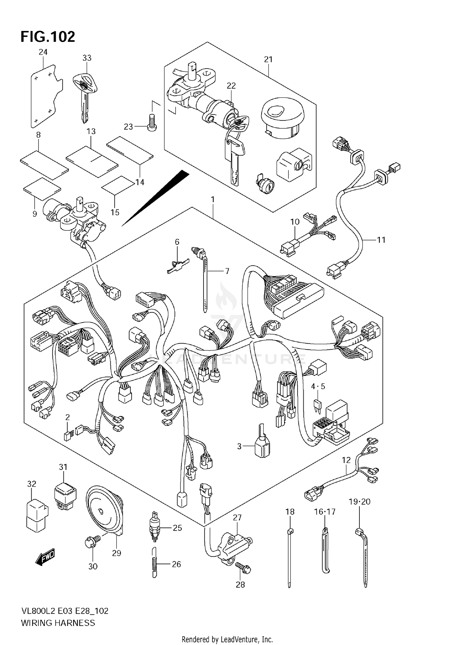 WIRING HARNESS (VL800C  E33)