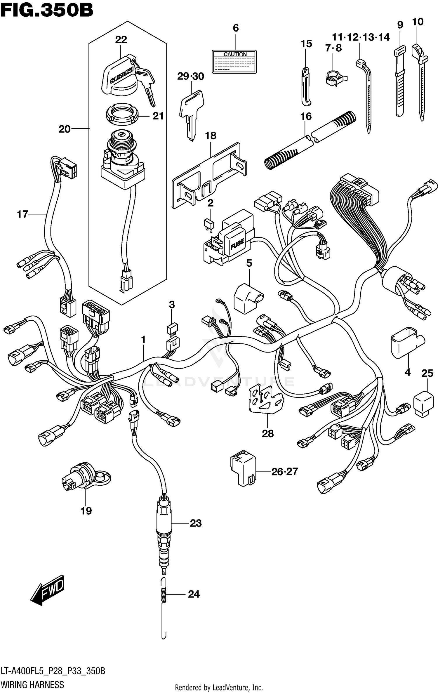 WIRING HARNESS (LT-A400FL5 P33)