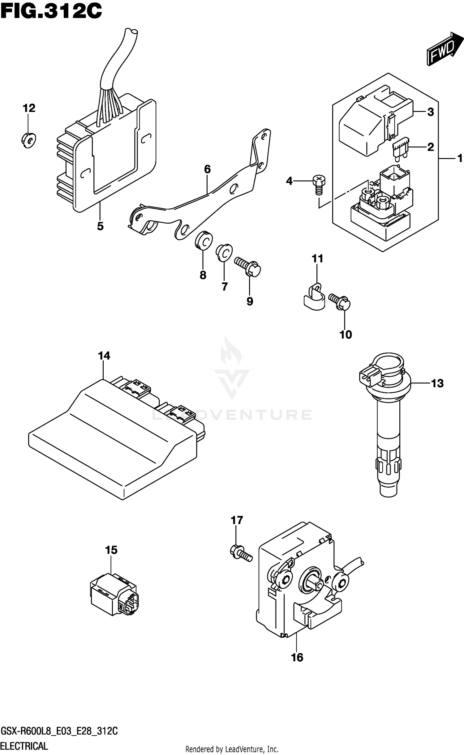 ELECTRICAL (GSX-R600L8 E33)