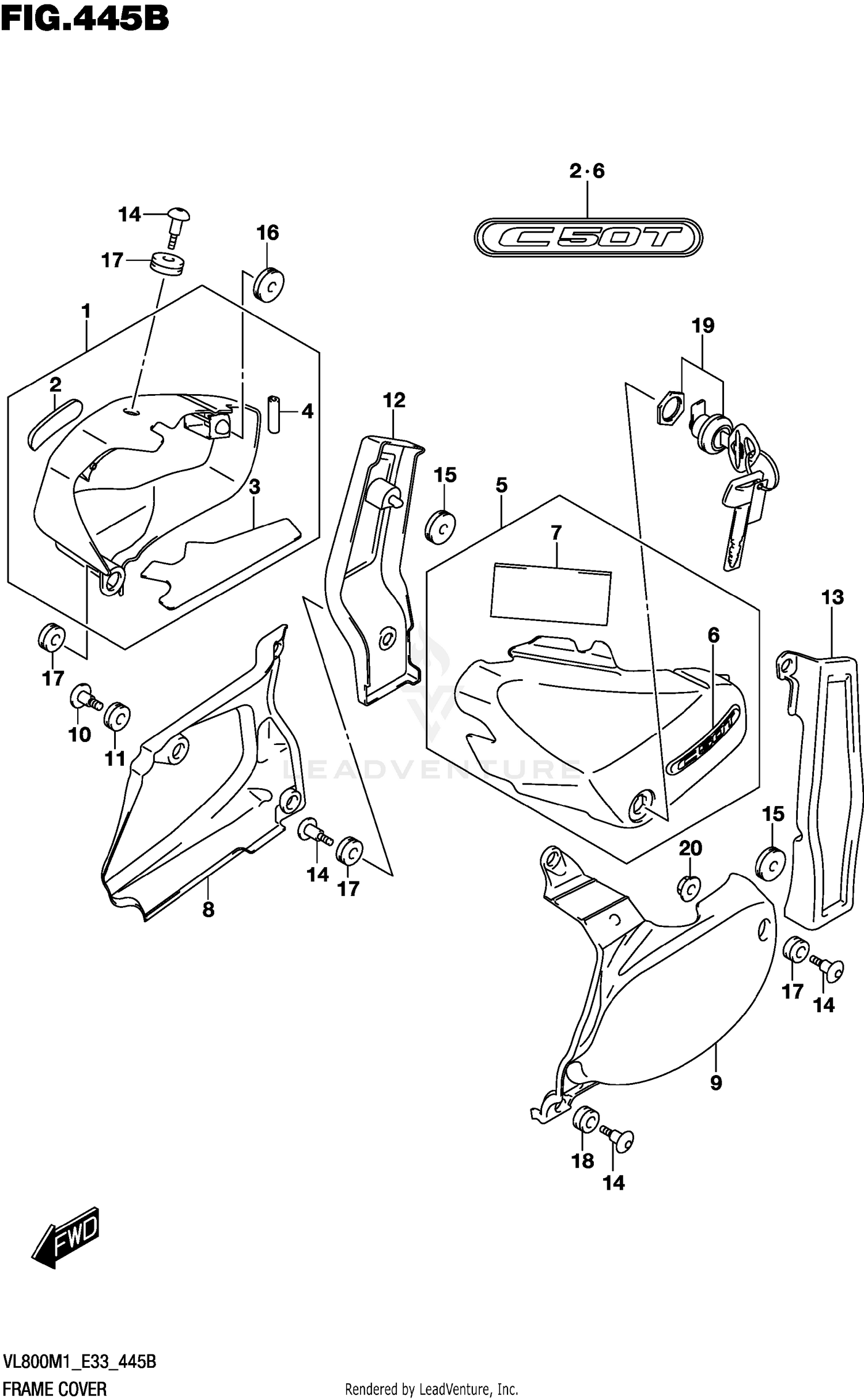 FRAME COVER (VL800T)