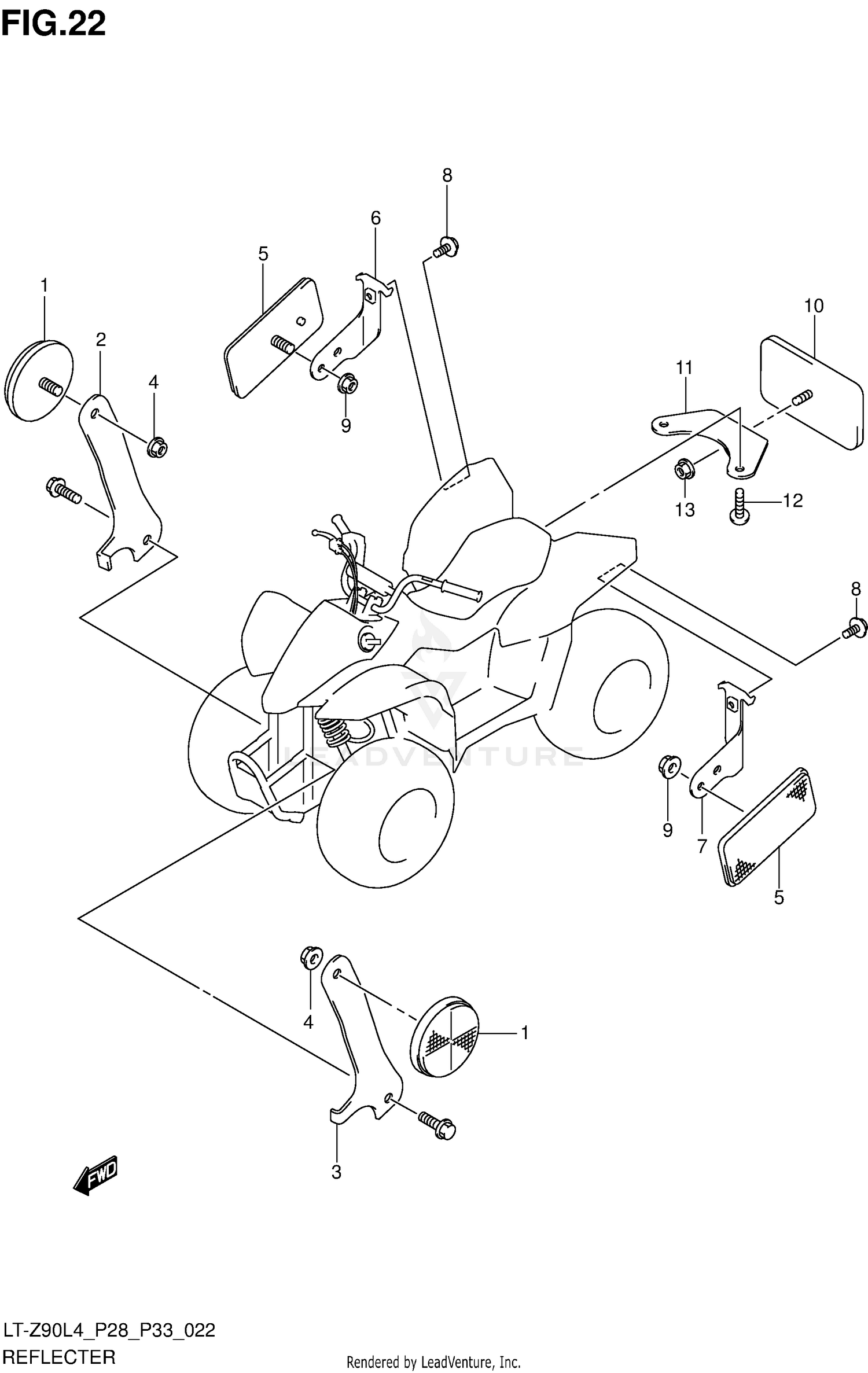 REFLECTOR (LT-Z90L4 P28)